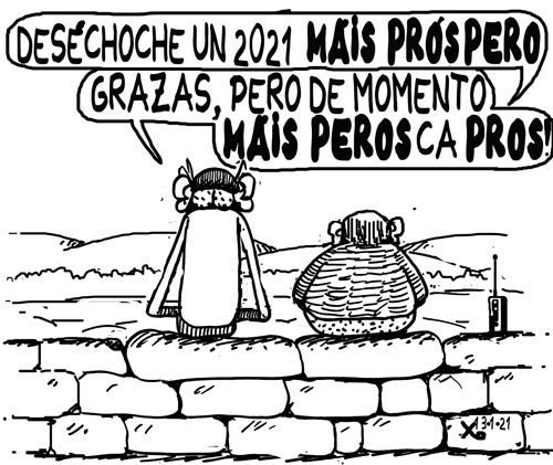 Viñeta de O Carrabouxo do 14 de xaneiro de 2021