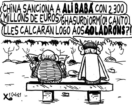 Viñeta de O Carrabouxo do 10 de abril de 2021