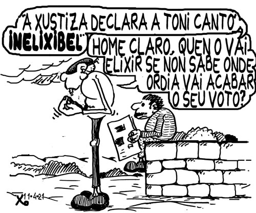 Viñeta de O Carrabouxo do 11 de abril de 2021