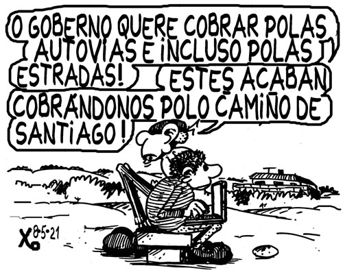 Viñeta de O Carrabouxo do 8 de maio de 2021