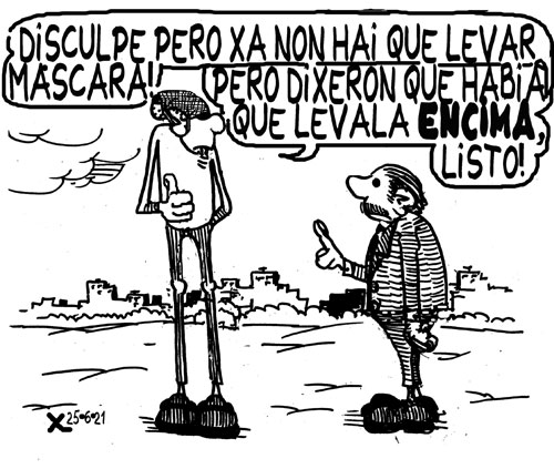 Viñeta de O Carrabouxo do 25 de xuño de 2021
