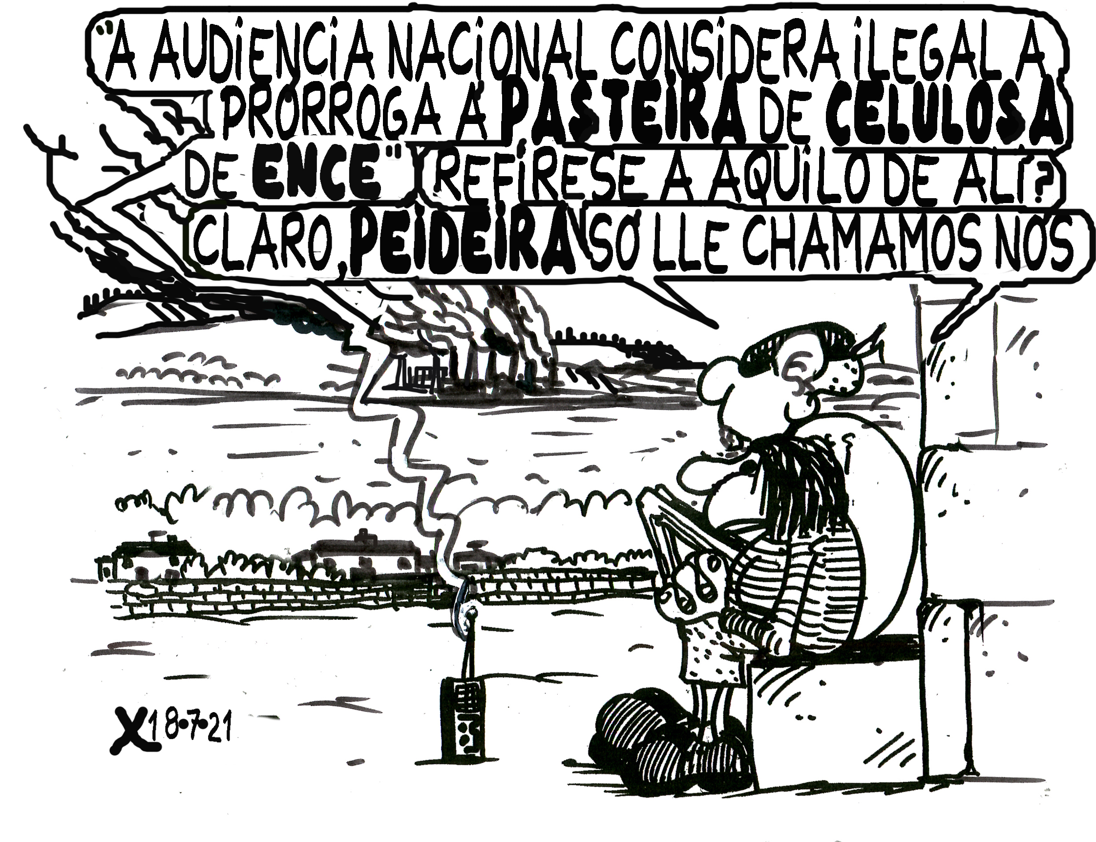 Viñeta de O Carrabouxo do 18 de xullo de 2021