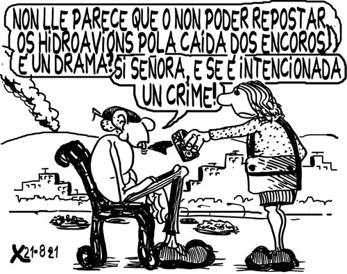 Viñeta de O Carrabouxo do 21 de agosto de 2021