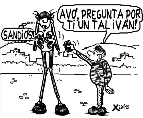 Viñeta de O Carrabouxo do 22 de agosto de 2021