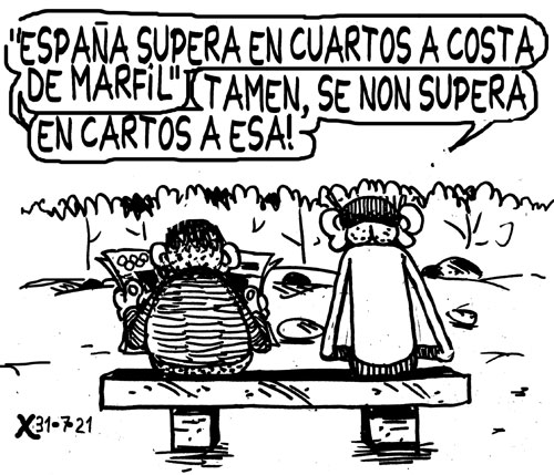 Viñeta de O Carrabouxo do 31 de xullo de 2021