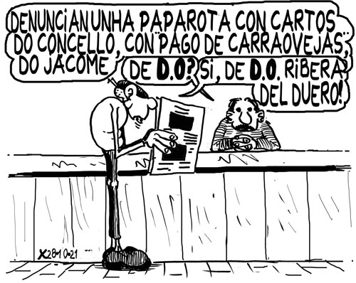 Viñeta de O Carrabouxo do 28 de outubro de 2021