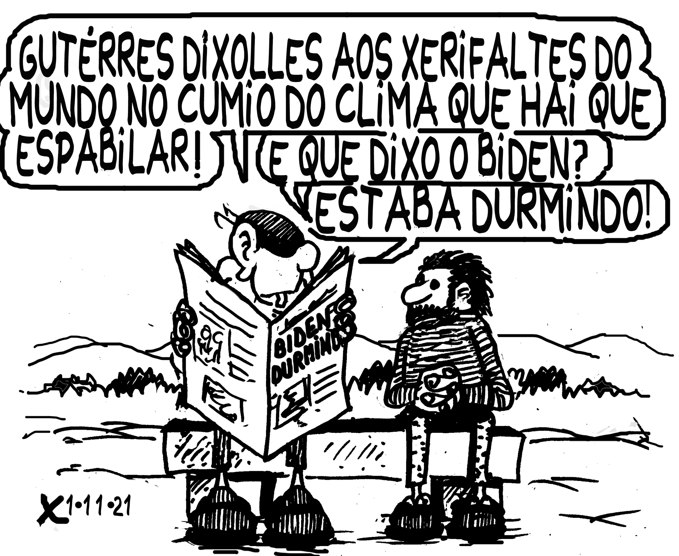 Viñeta de O Carrabouxo do 1 de novembro de 2021
