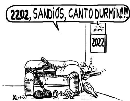Viñeta de O Carrabouxo do 1 de xaneiro de 2022