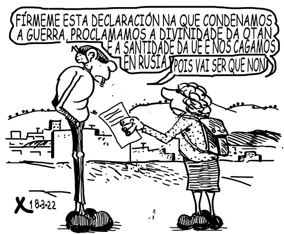 Viñeta de O Carrabouxo do 18 de marzo de 2022