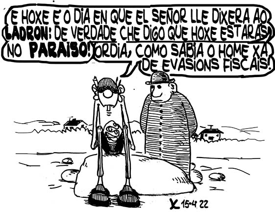 Viñeta de O Carrabouxo do 15 de abril de 2022
