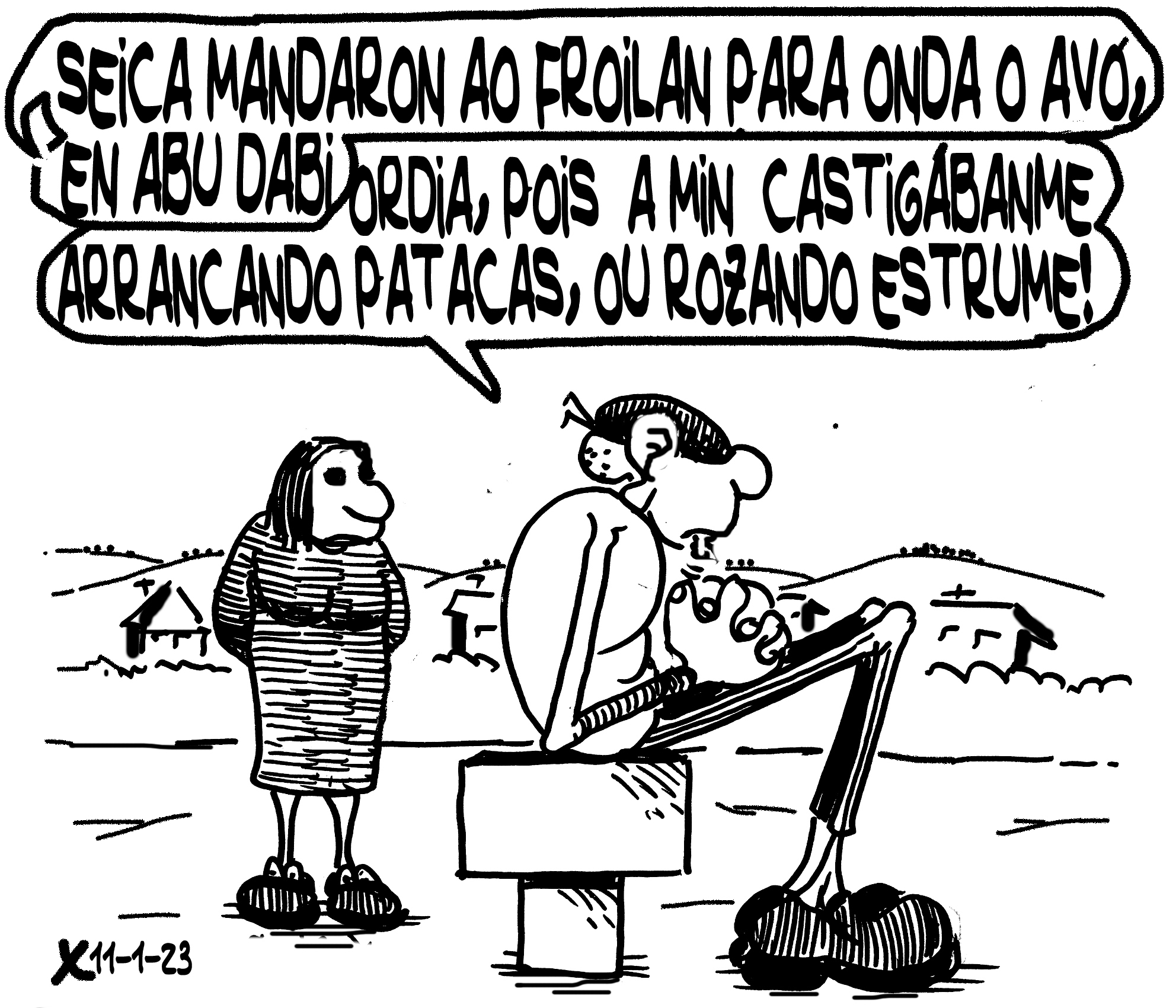 Viñeta de O Carrabouxo do 13 de xaneiro de 2023