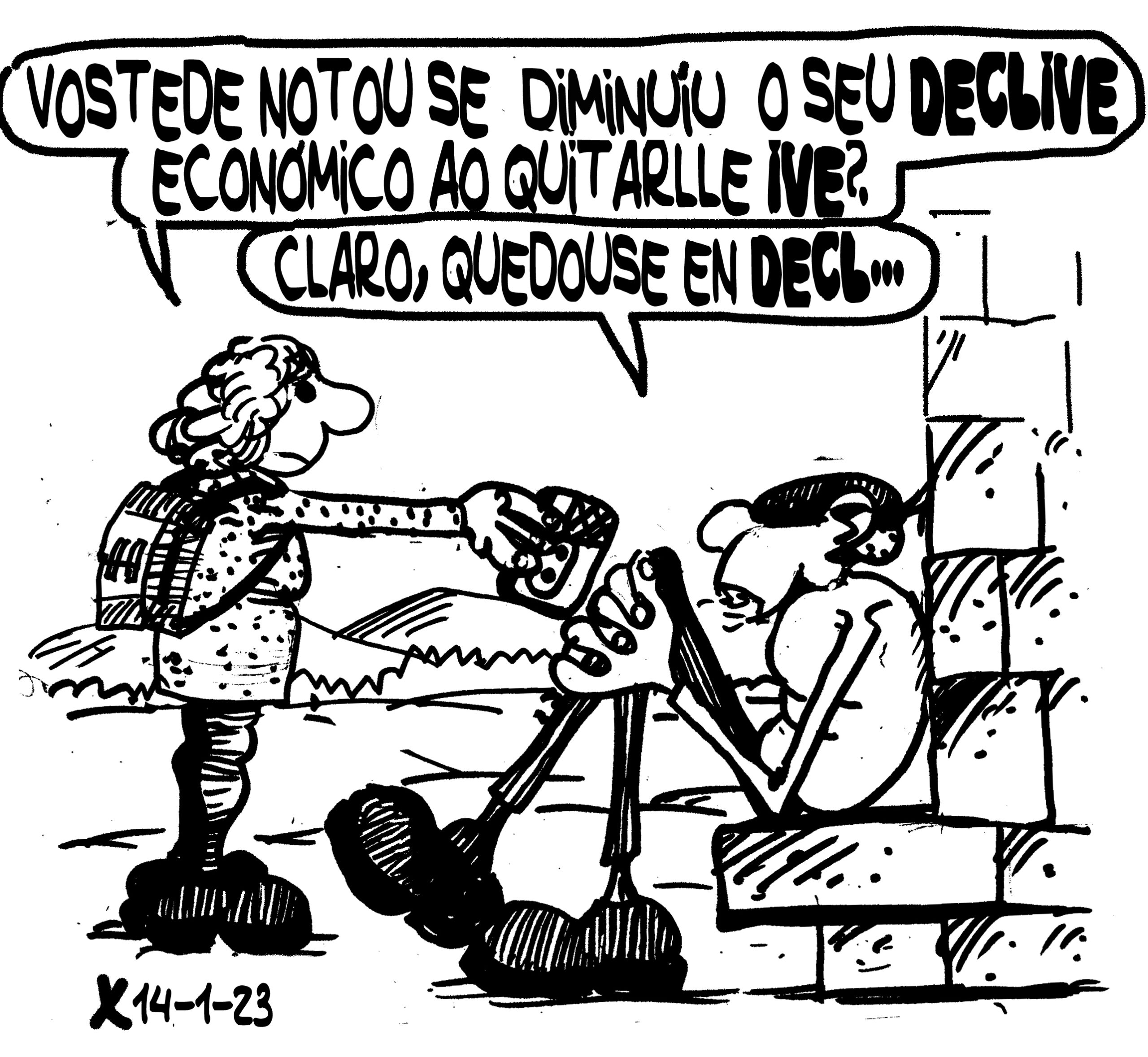 Viñeta de O Carrabouxo do 14 de xaneiro de 2023