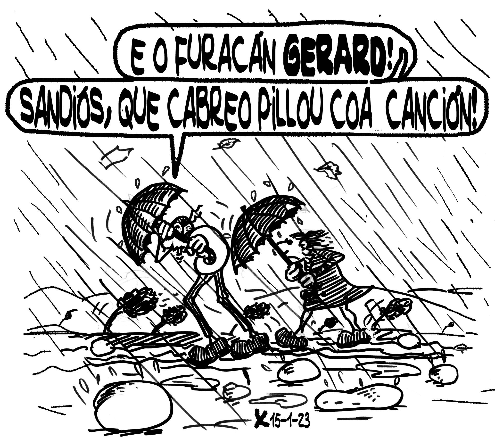 Viñeta de O Carrabouxo do 15 de xaneiro de 2023
