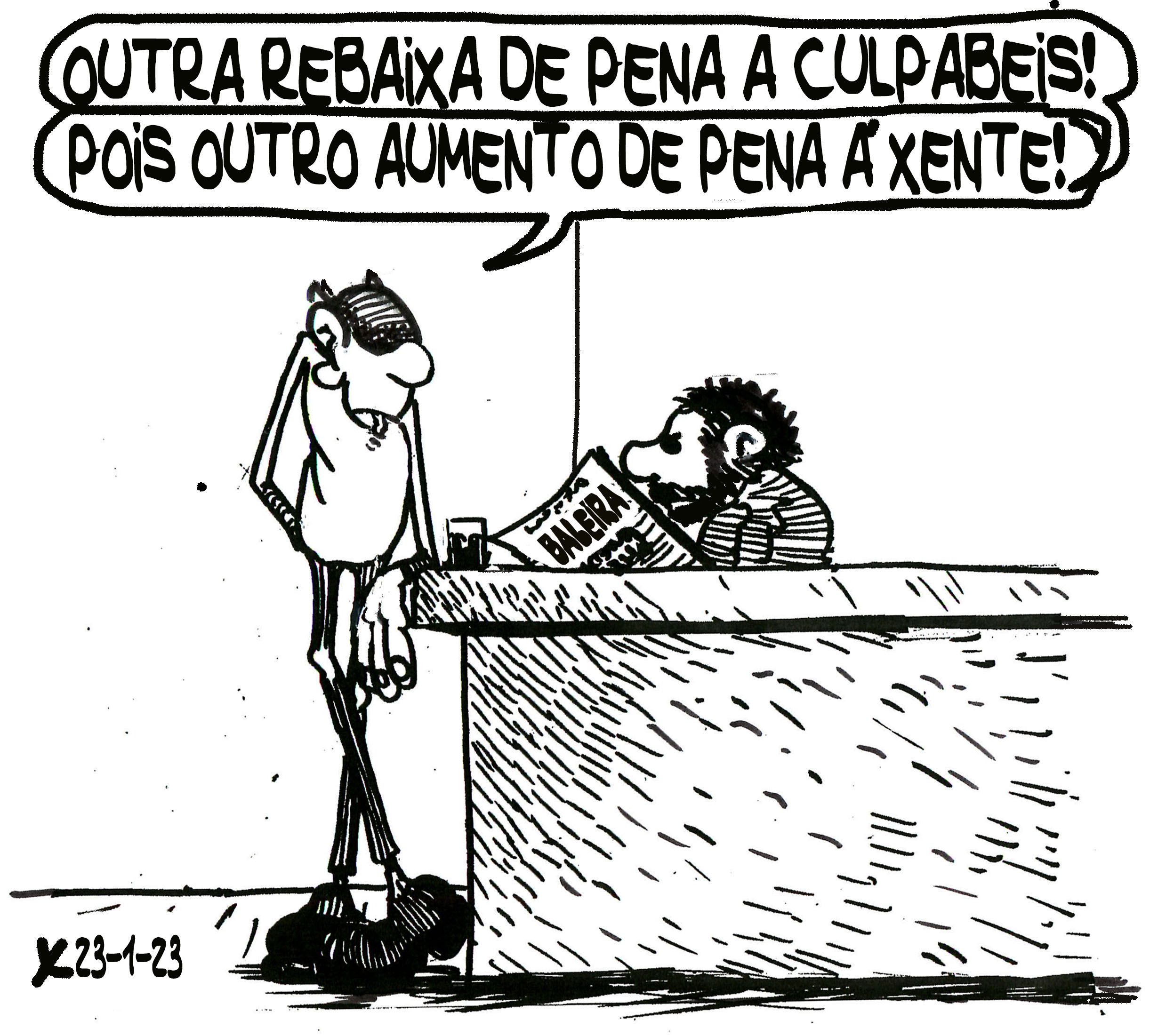 Viñeta de O Carrabouxo do 23 de xaneiro de 2023