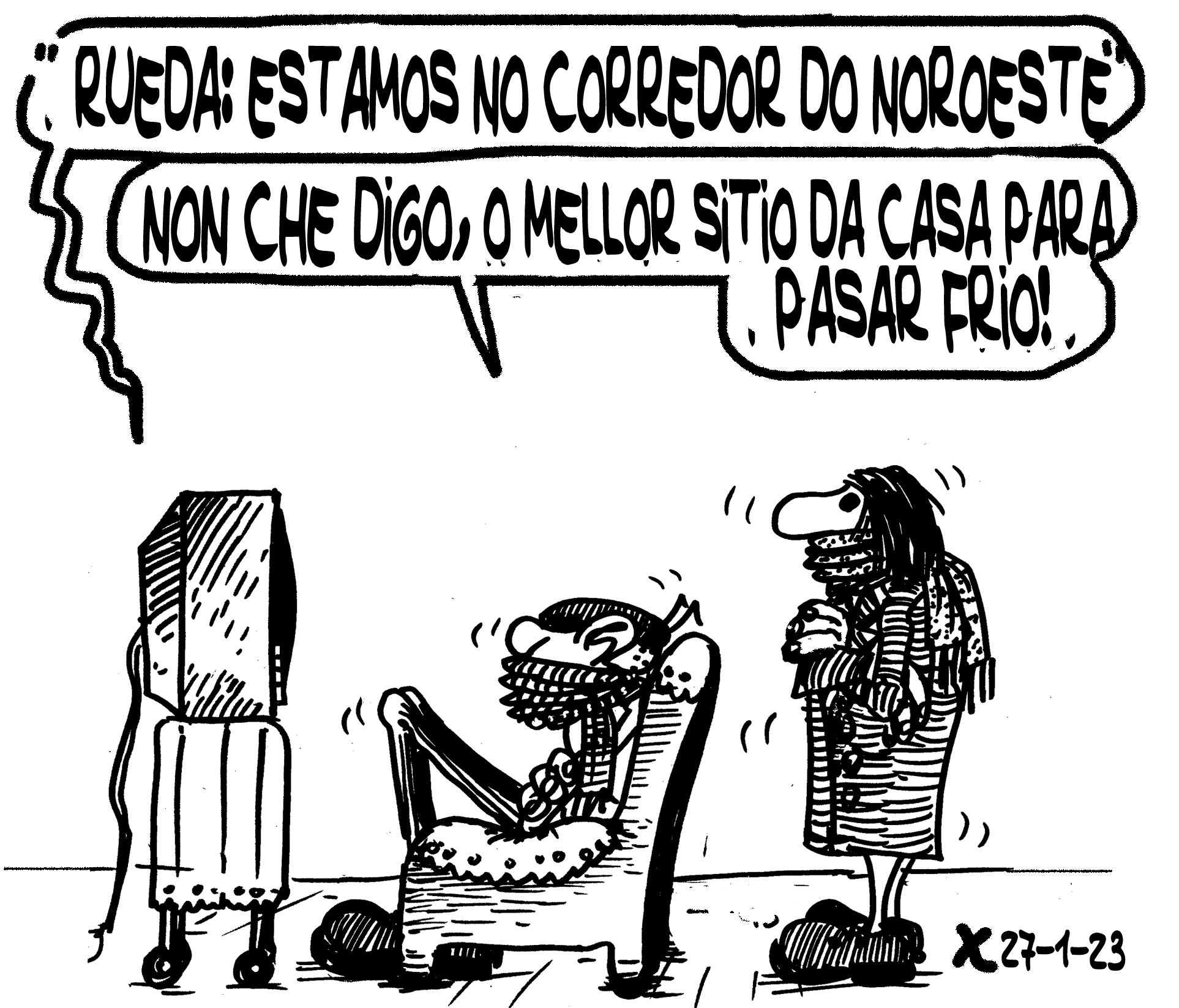 Viñeta de O Carrabouxo do 27 de xaneiro de 2023
