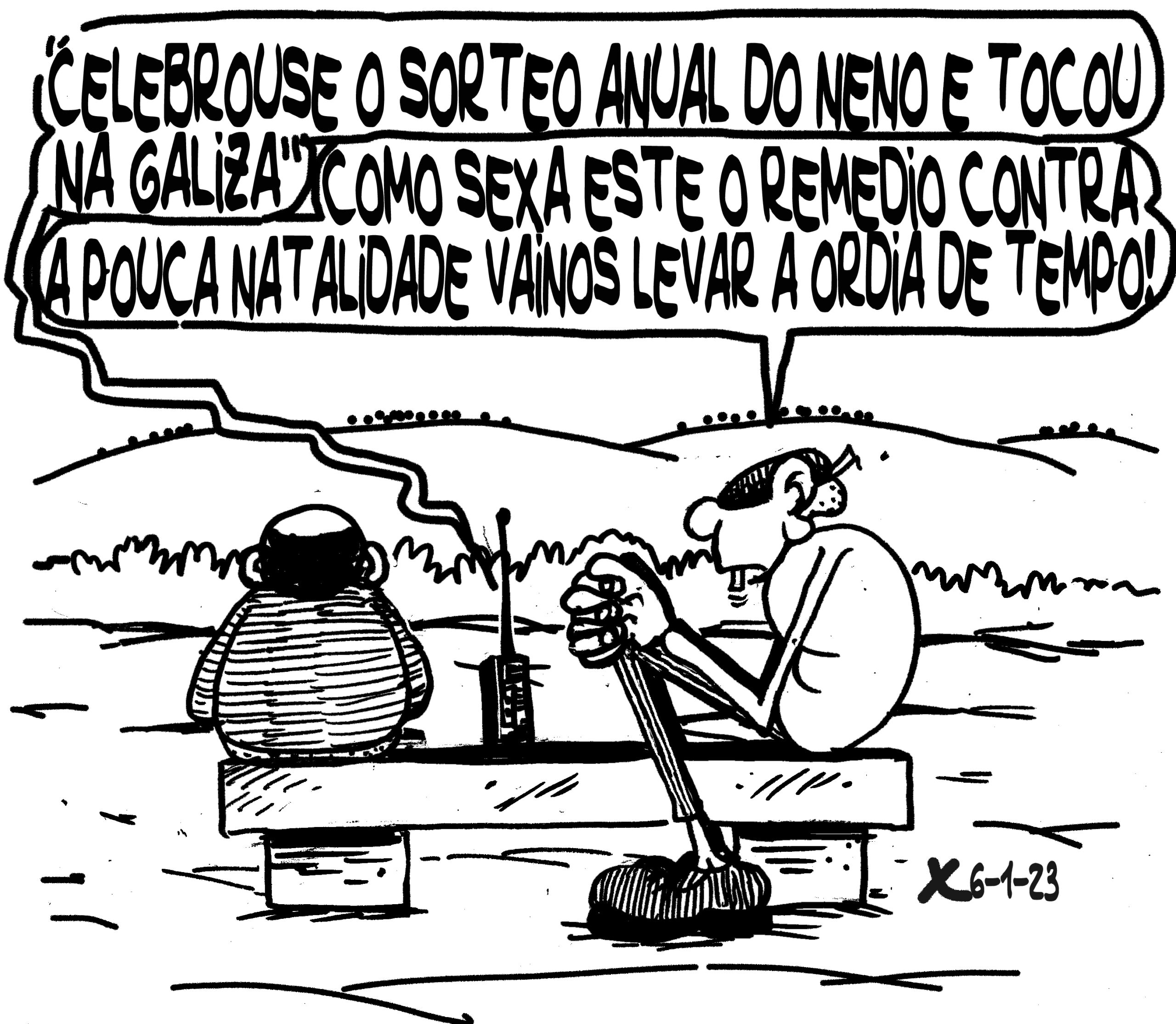 Viñeta de O Carrabouxo do 6 de xaneiro de 2023