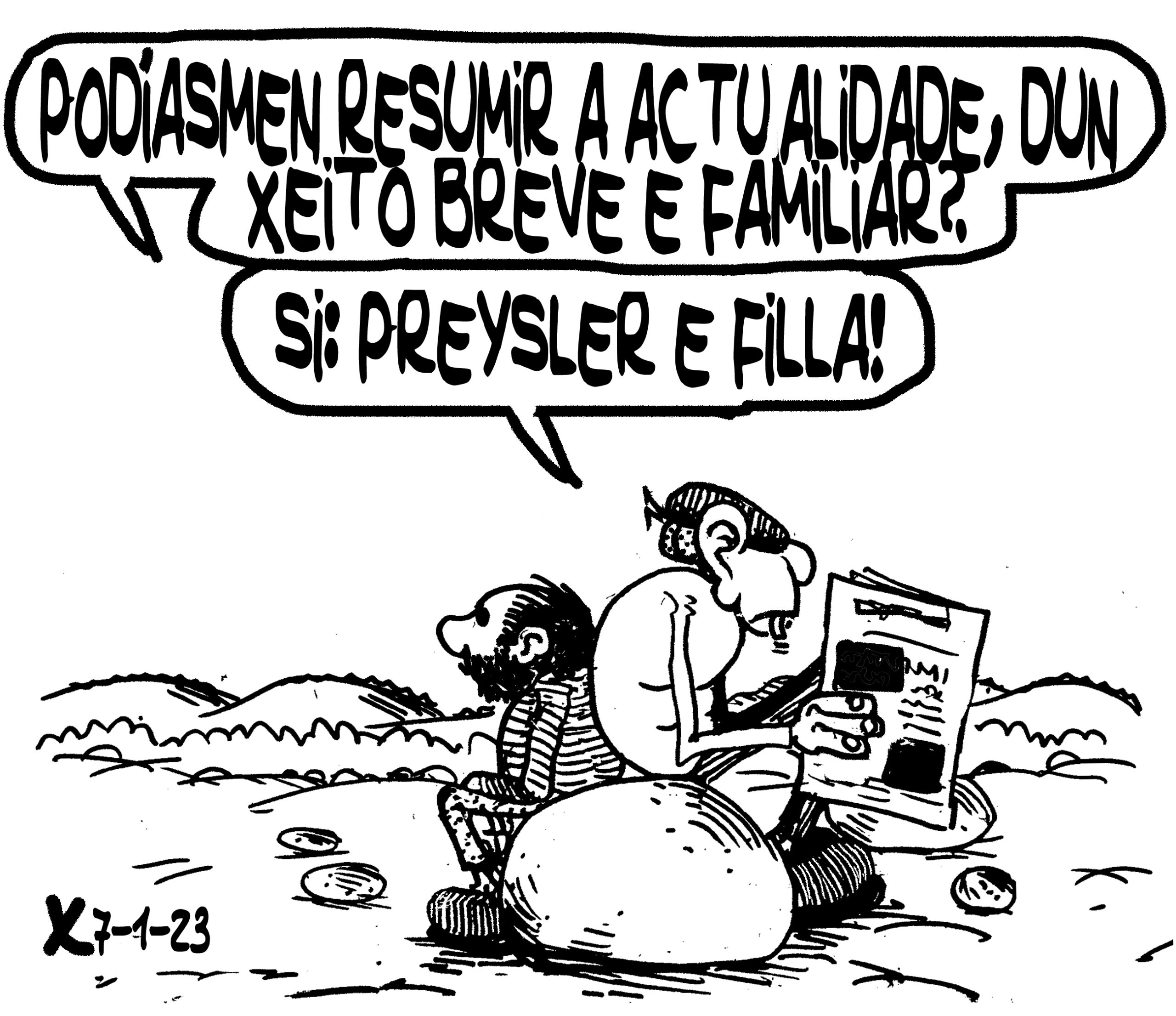 Viñeta de O Carrabouxo do 7 de xaneiro de 2023