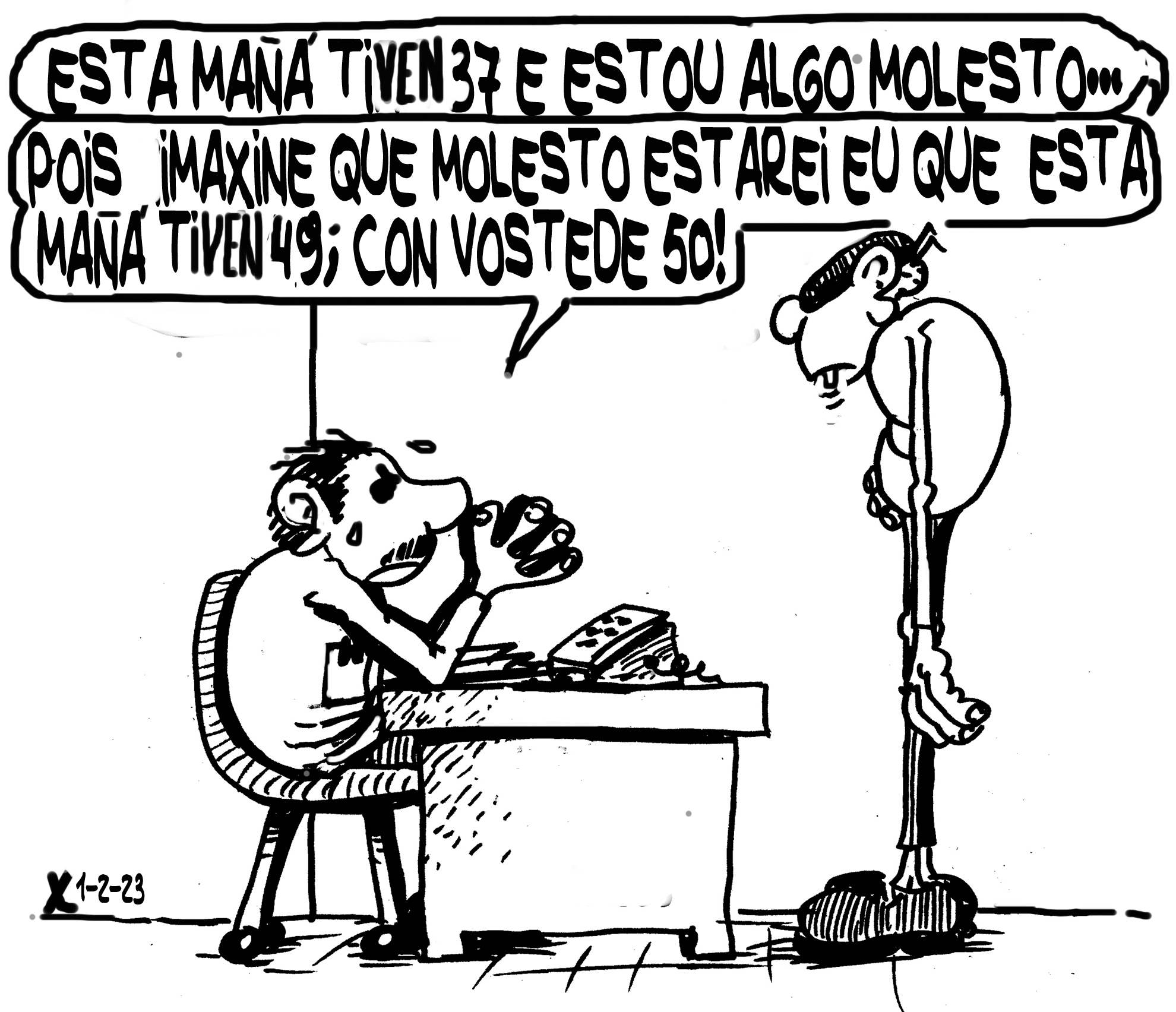 Viñeta de O Carrabouxo do 1 de febreiro de 2023