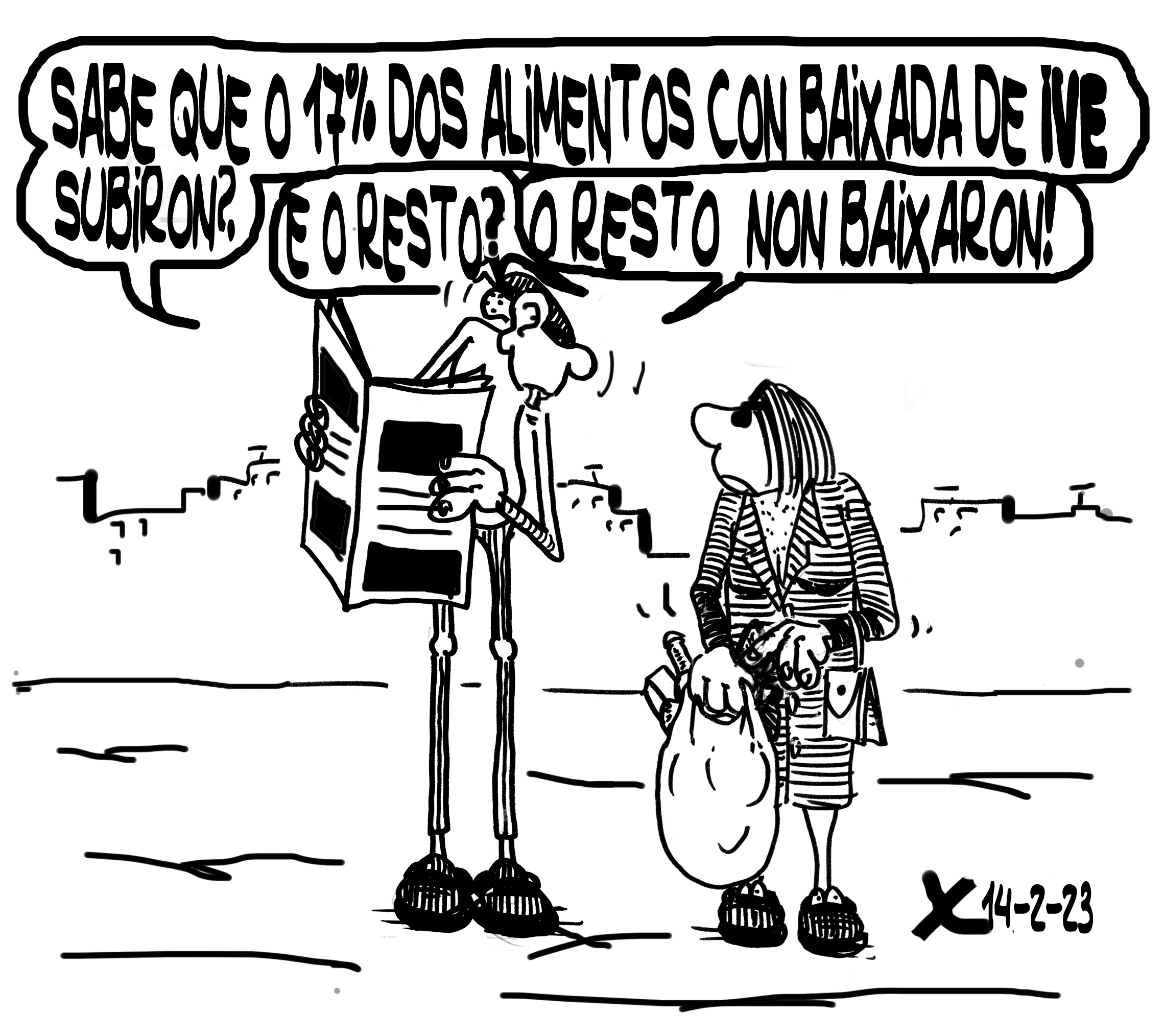 Viñeta de O Carrabouxo do 14 de febreiro de 2023