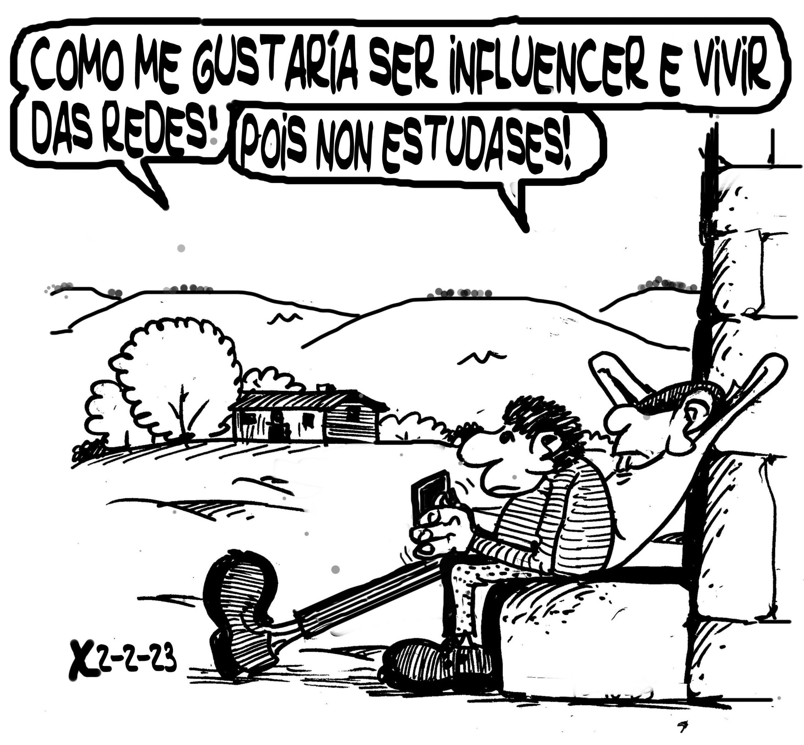 Viñeta de O Carrabouxo do 2 de febreiro de 2023