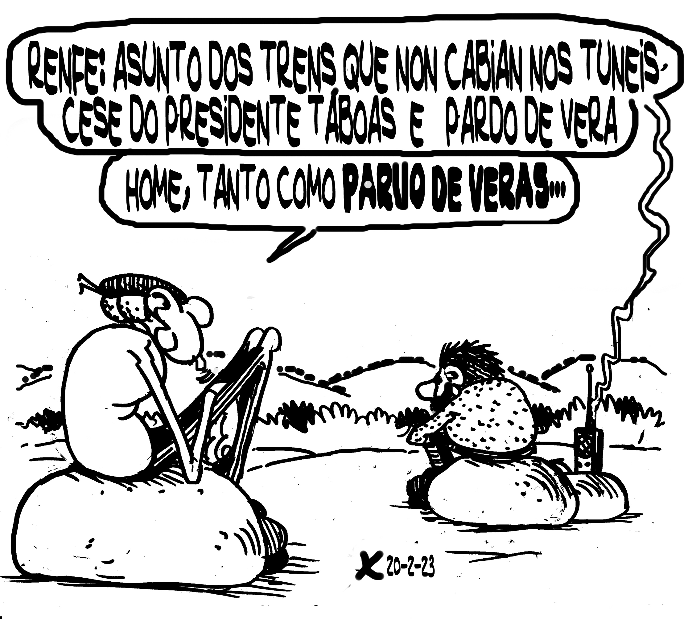 Viñeta de O Carrabouxo do 20 de febreiro de 2023