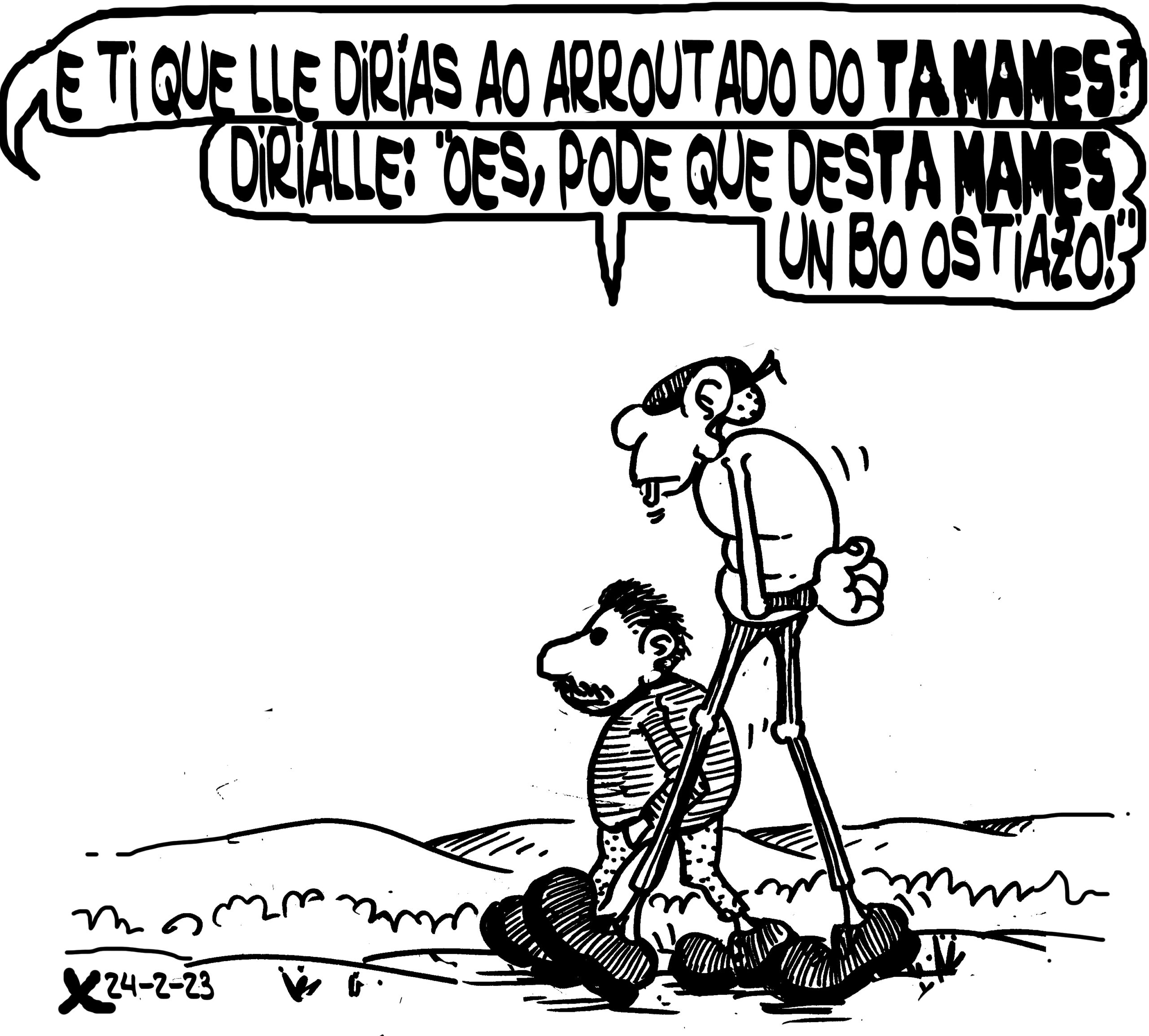 Viñeta de O Carrabouxo do 24 de febreiro de 2023