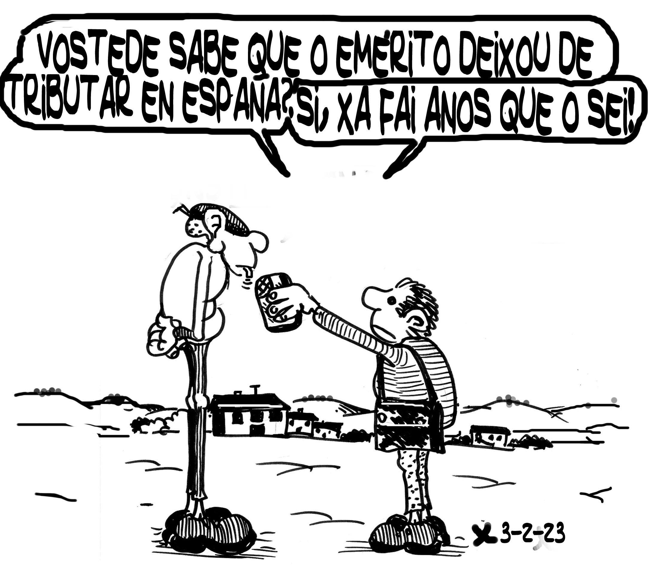 Viñeta de O Carrabouxo do 3 de febreiro de 2023