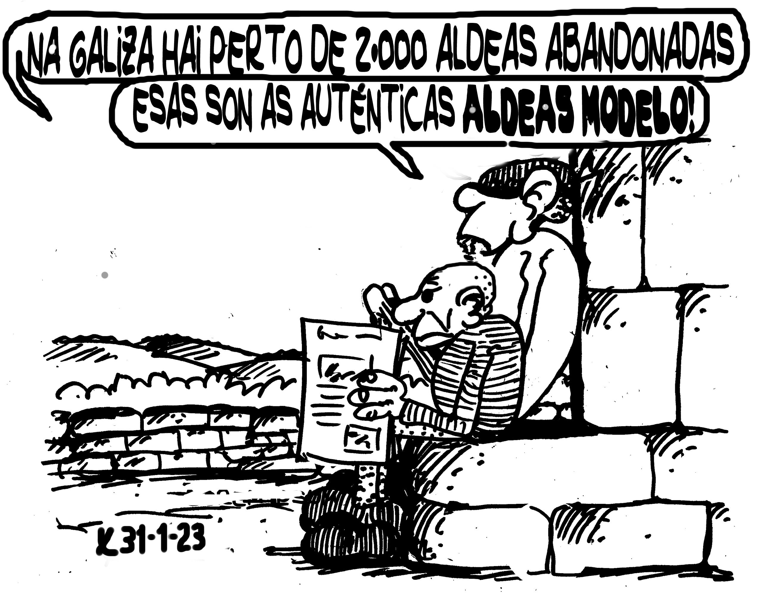 Viñeta de O Carrabouxo do 31 de xaneiro de 2023