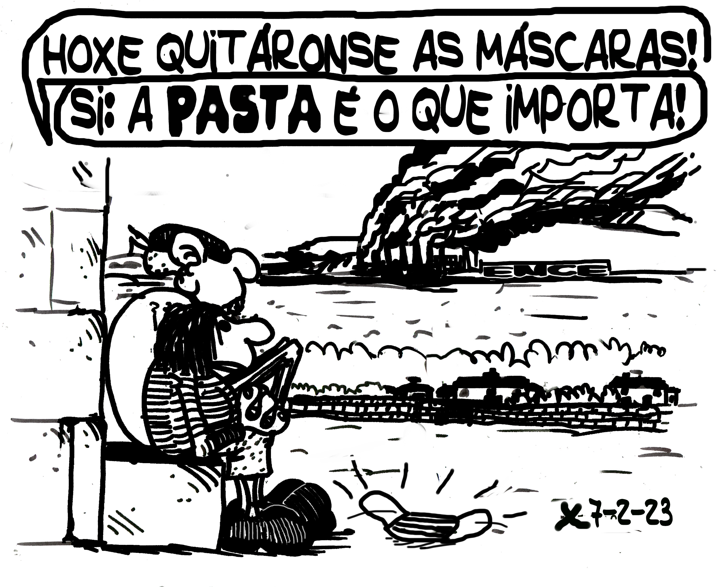 Viñeta de O Carrabouxo do 7 de febreiro de 2023