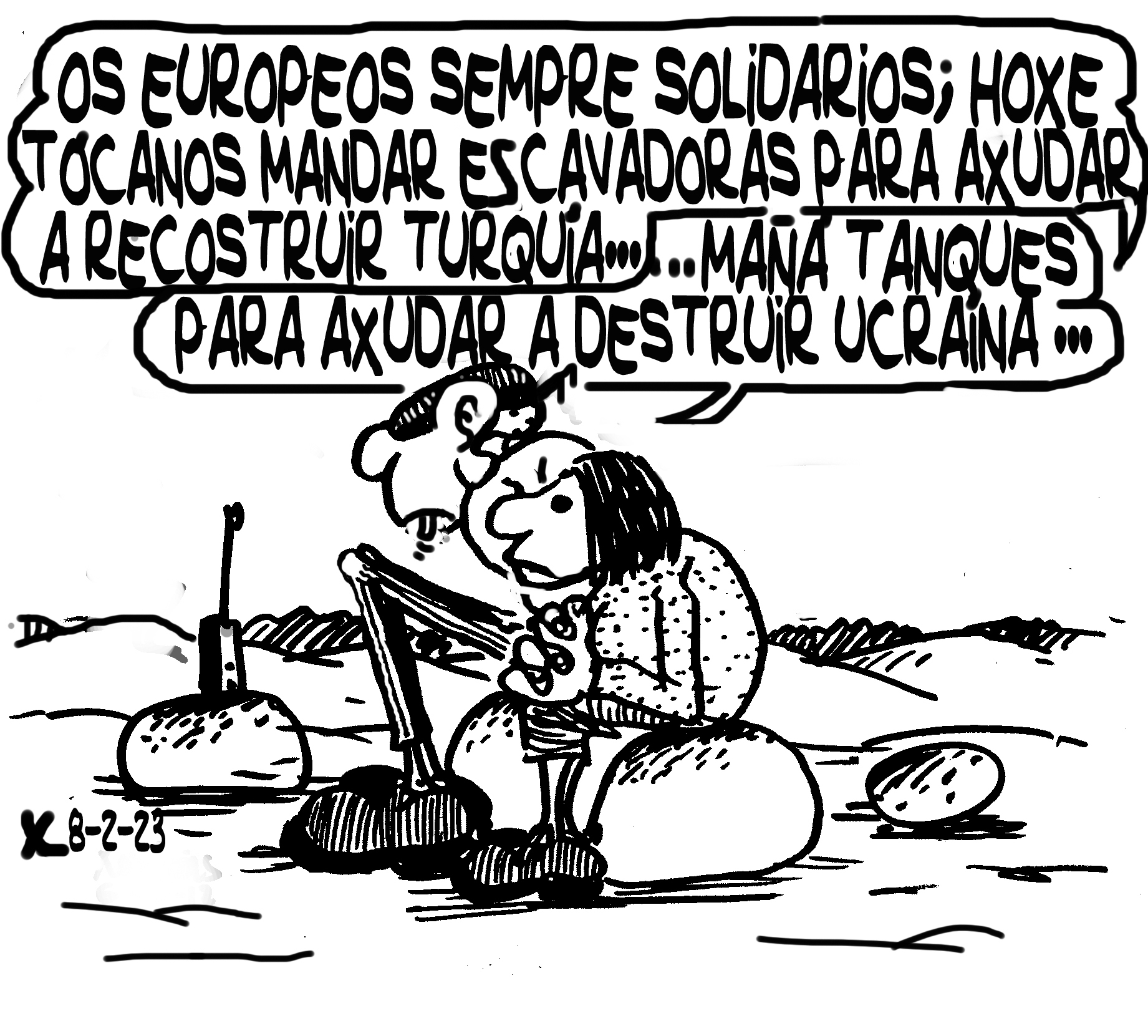 Viñeta de O Carrabouxo do 8 de febreiro de 2023