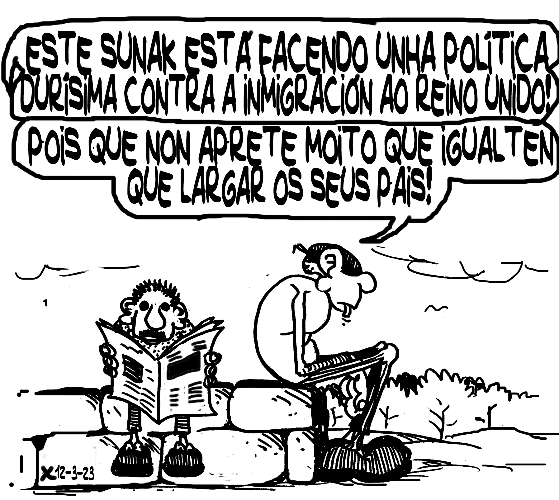 Viñeta de O Carrabouxo do 12 de marzo de 2023