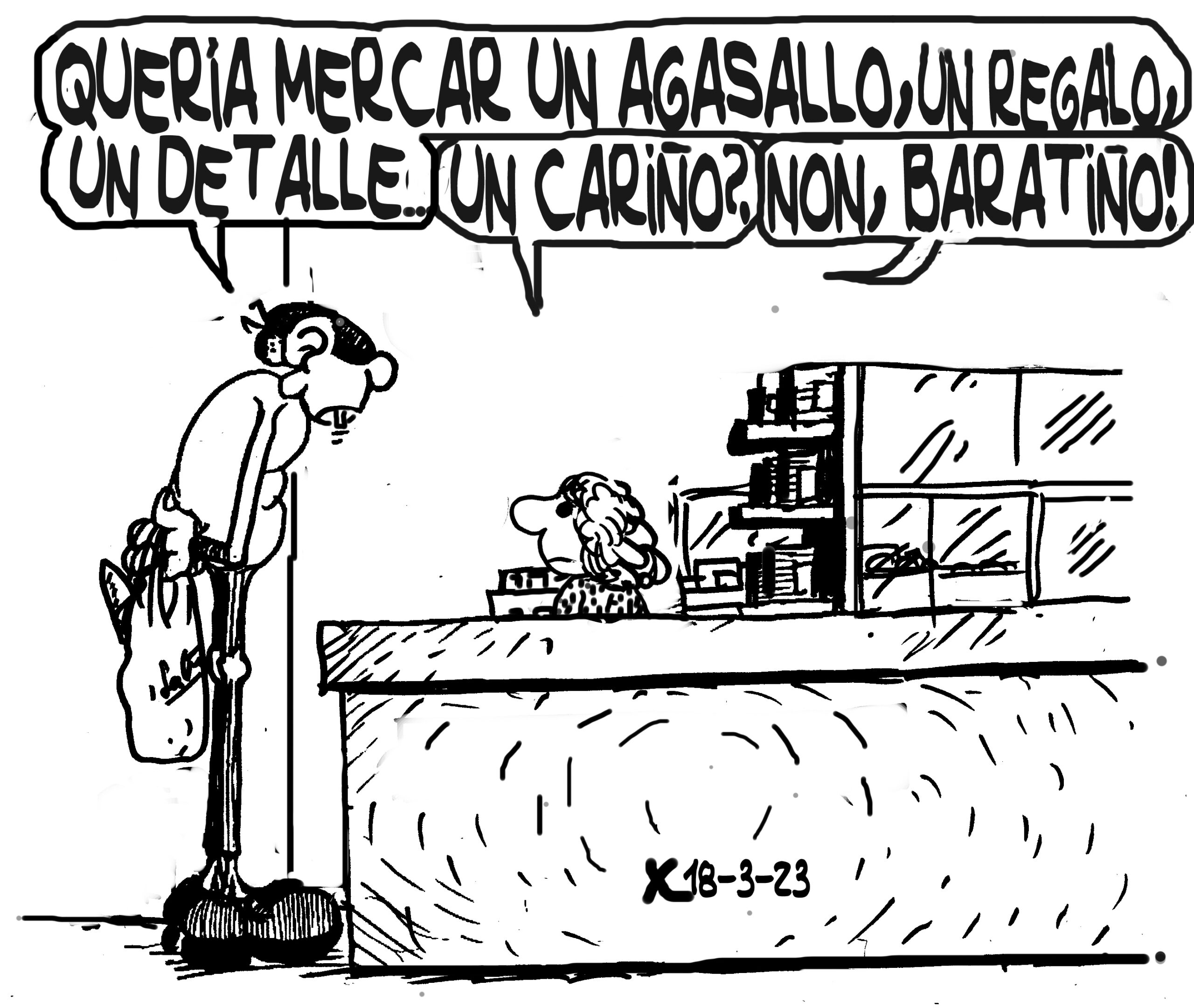 Viñeta de O Carrabouxo do 18 de marzo de 2023