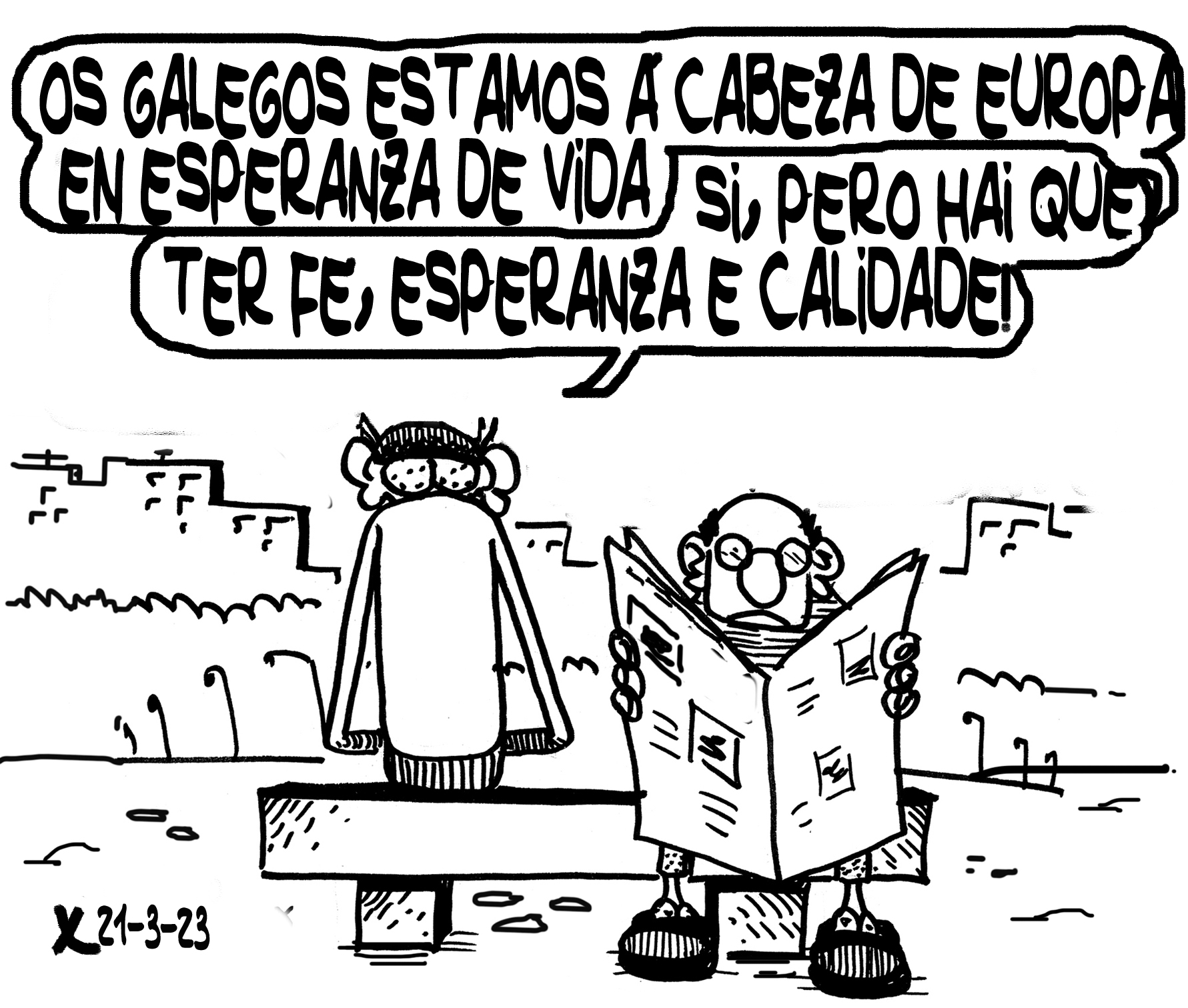 Viñeta de O Carrabouxo do 21 de marzo de 2023