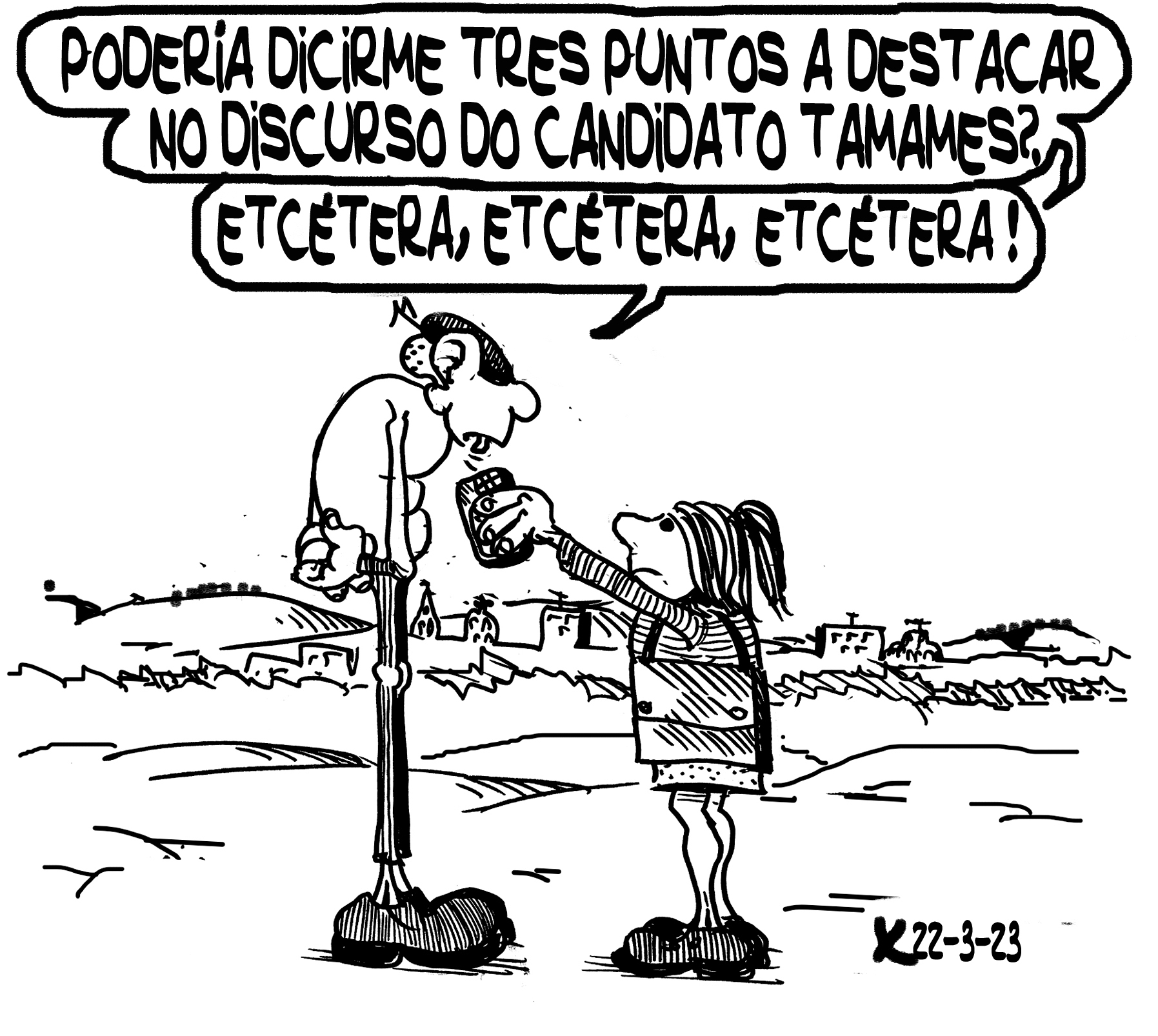 Viñeta de O Carrabouxo do 22 de marzo de 2023