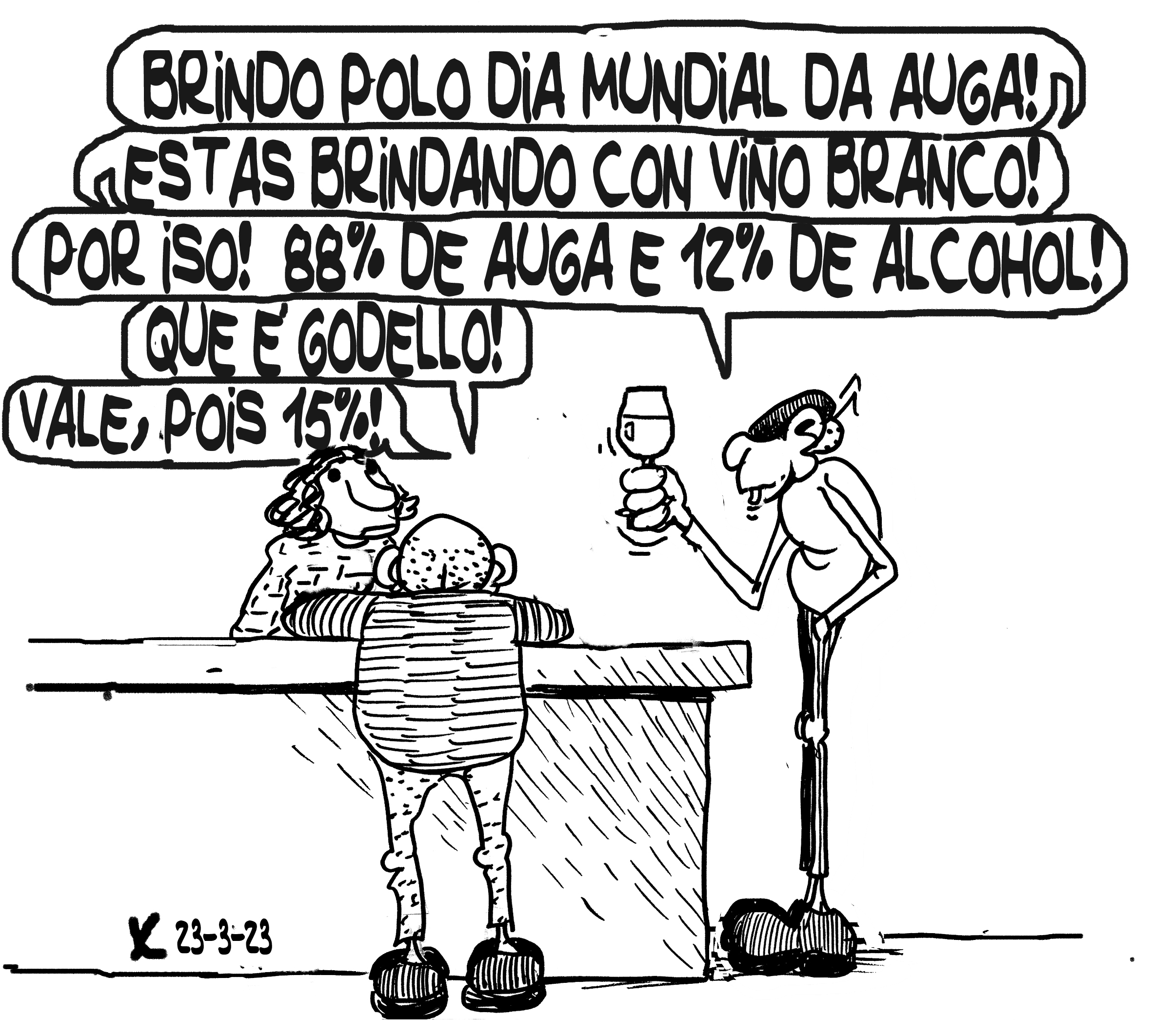 Viñeta de O Carrabouxo do 23 de marzo de 2023
