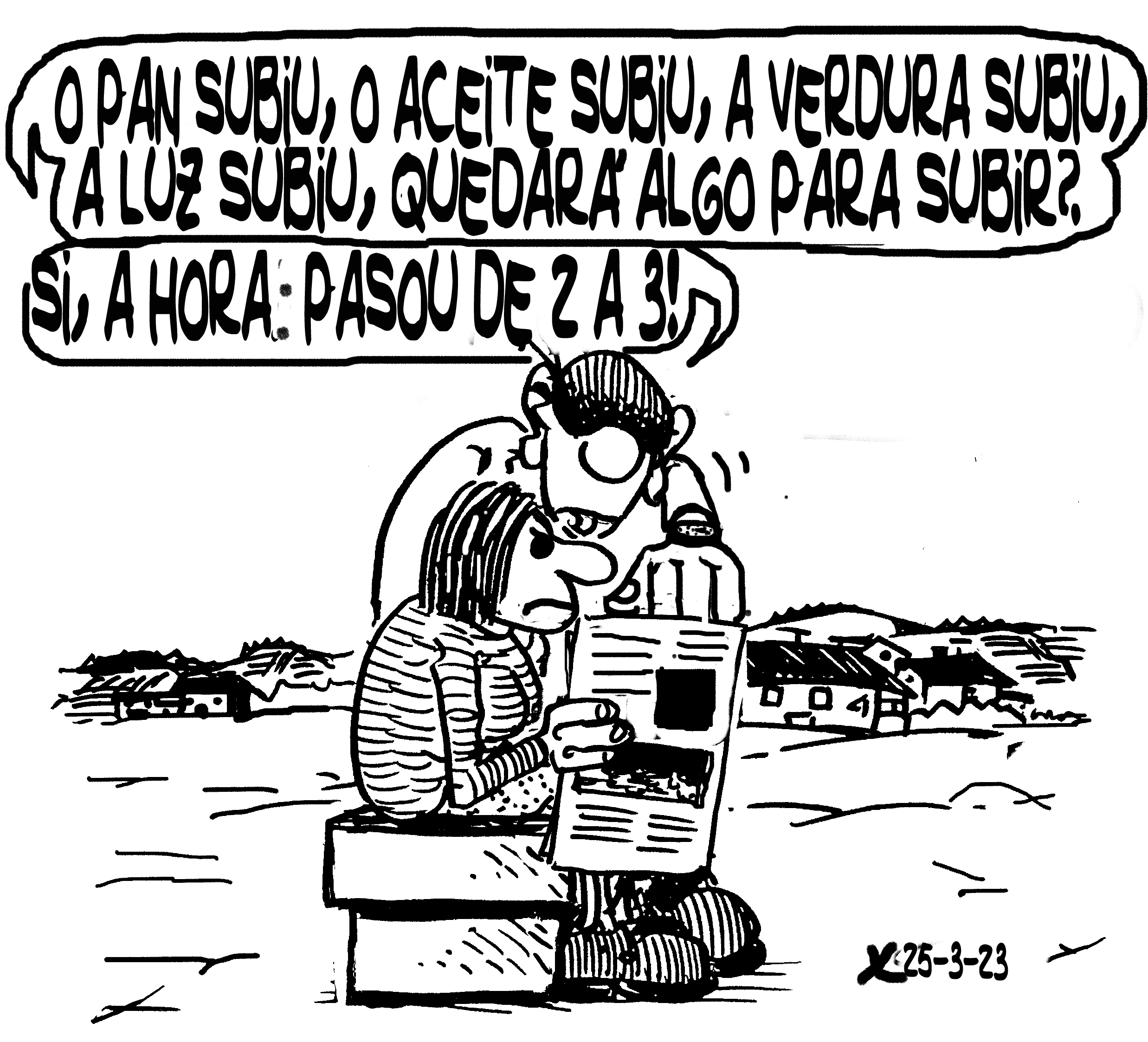 Viñeta de O Carrabouxo do 25 de marzo de 2023