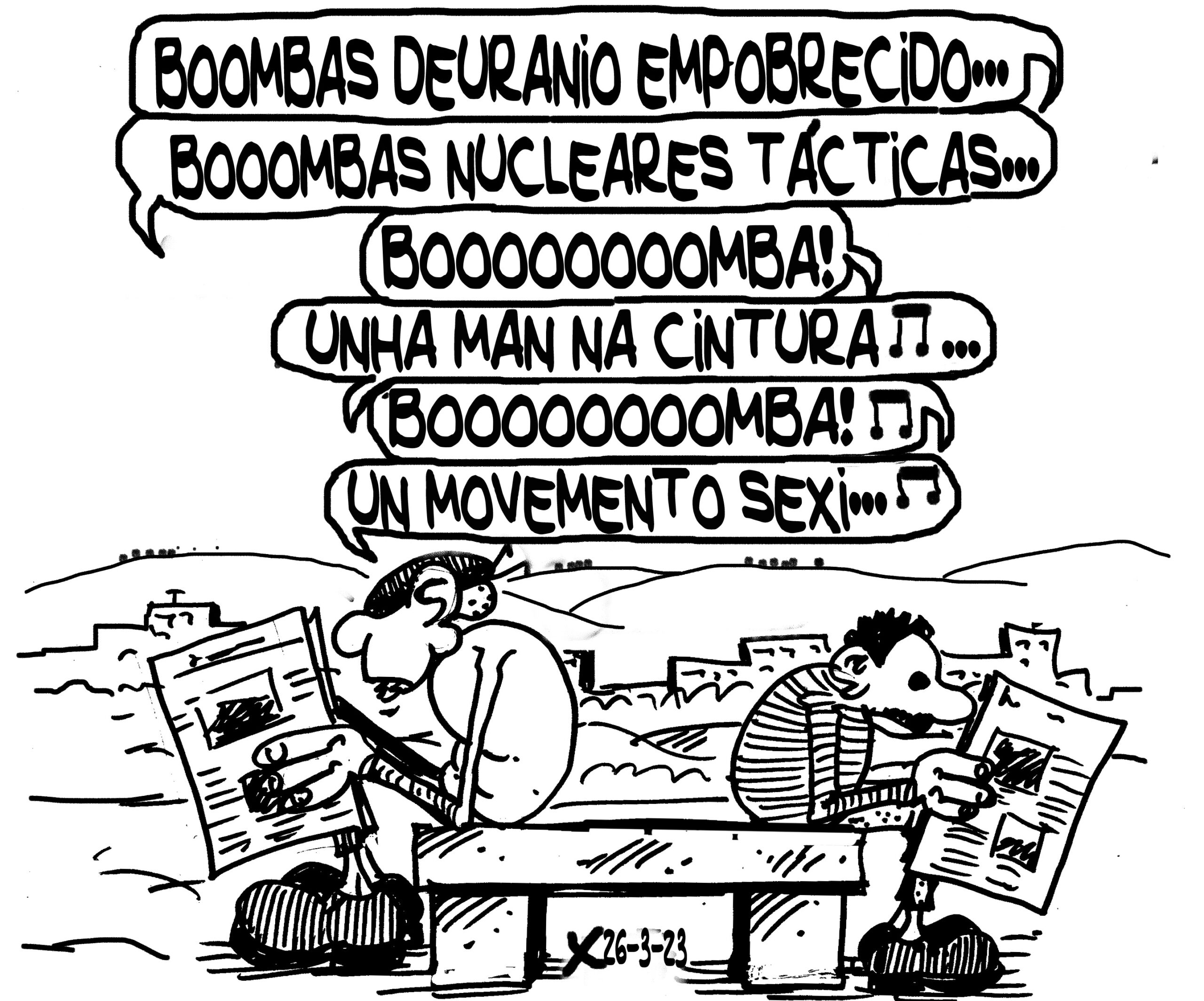 Viñeta de O Carrabouxo do 26 de marzo de 2023