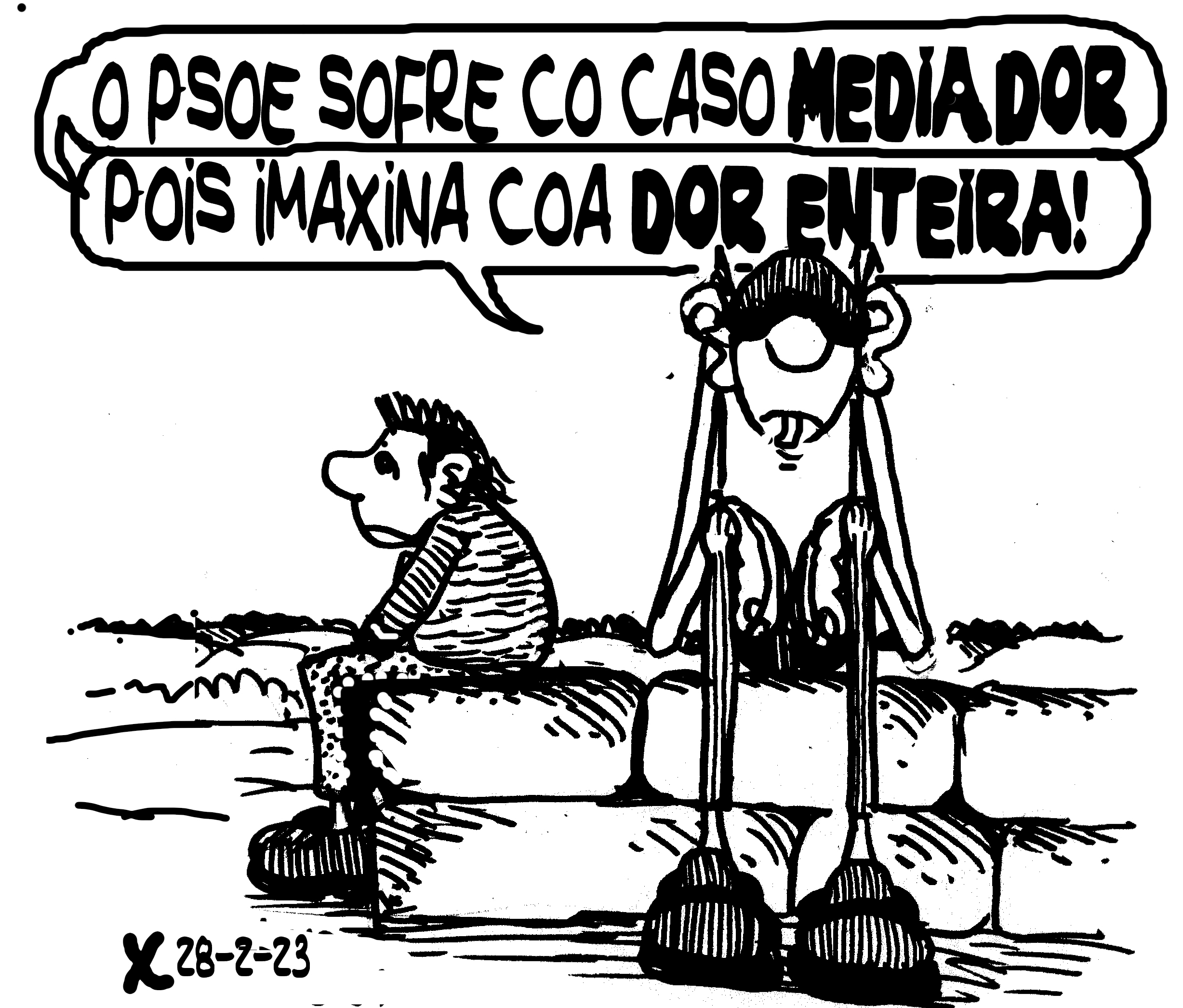 Viñeta de O Carrabouxo do 28 de febreiro de 2023