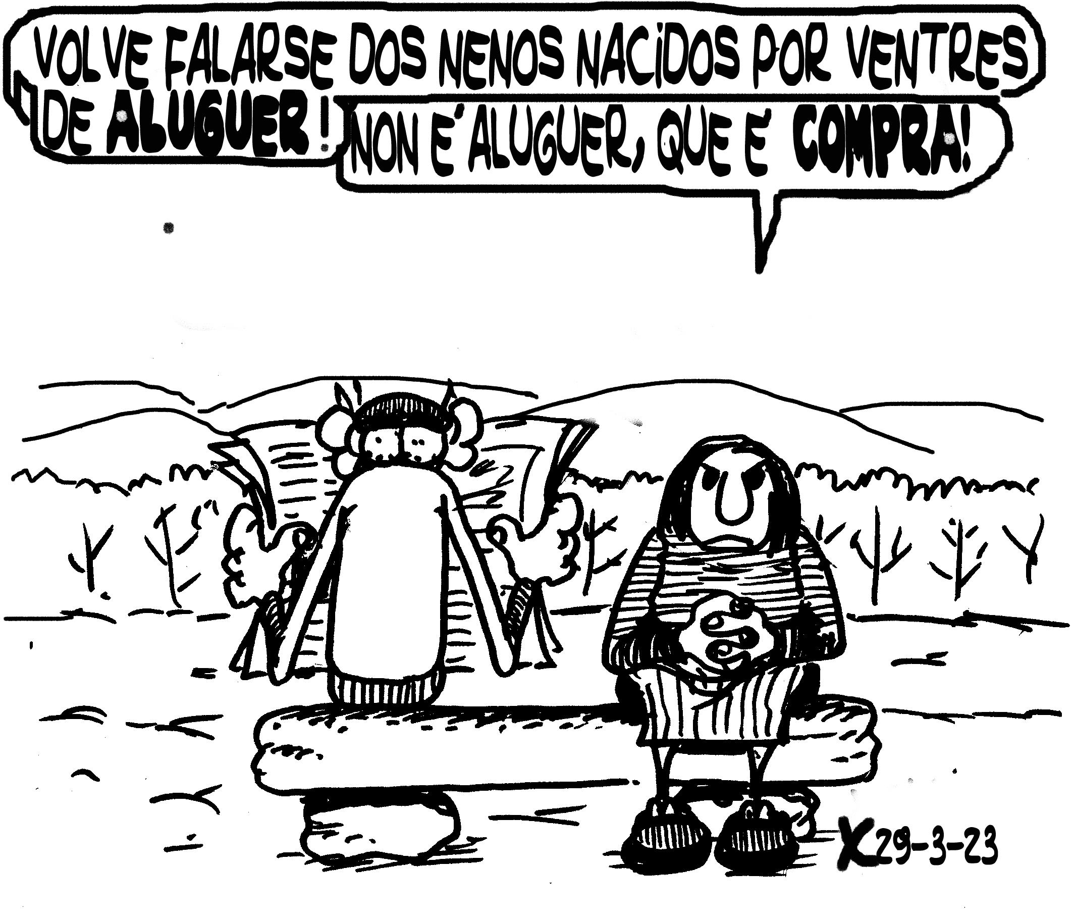 Viñeta de O Carrabouxo do 29 de marzo de 2023