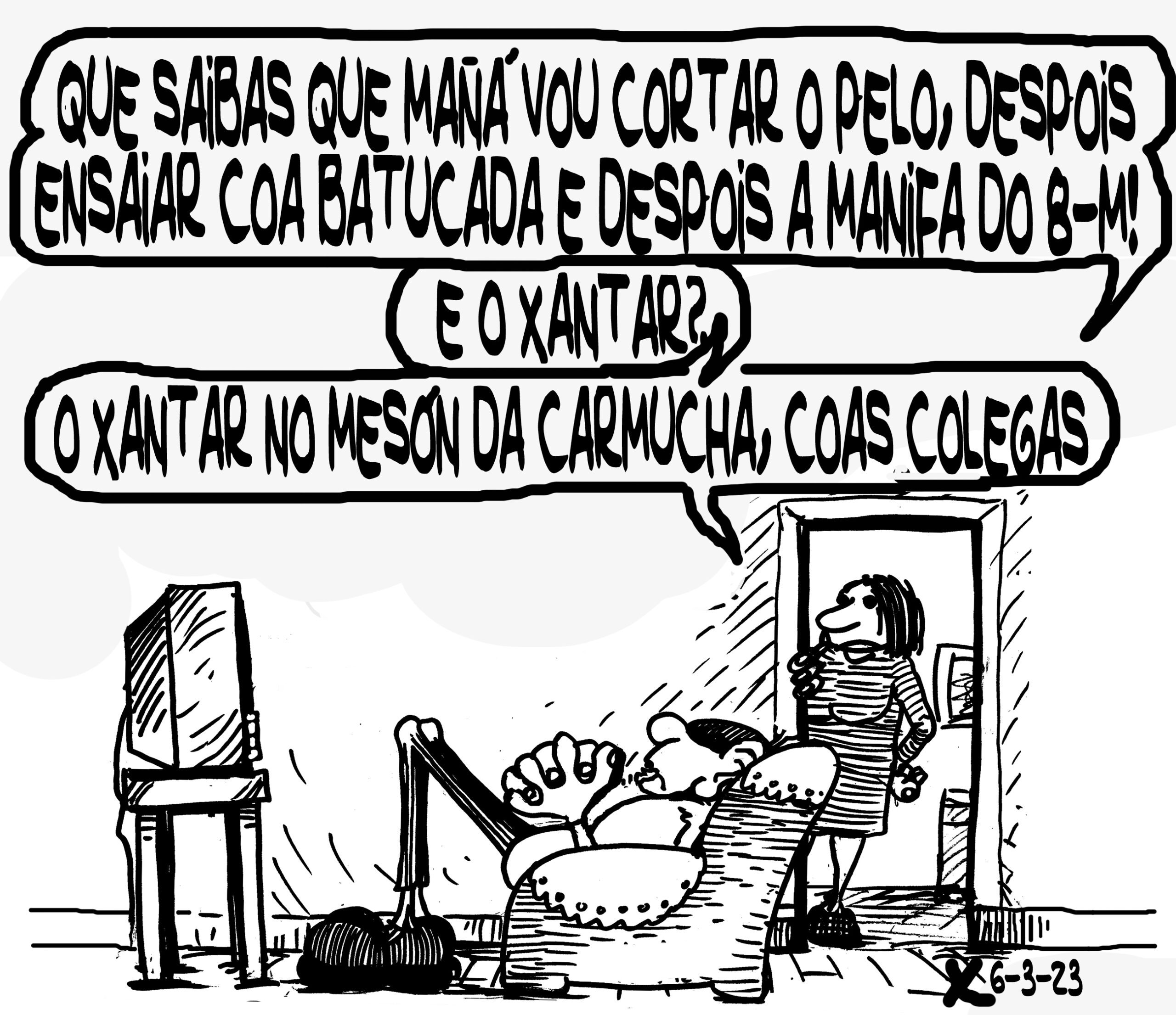 Viñeta de O Carrabouxo do 6 de marzo de 2023