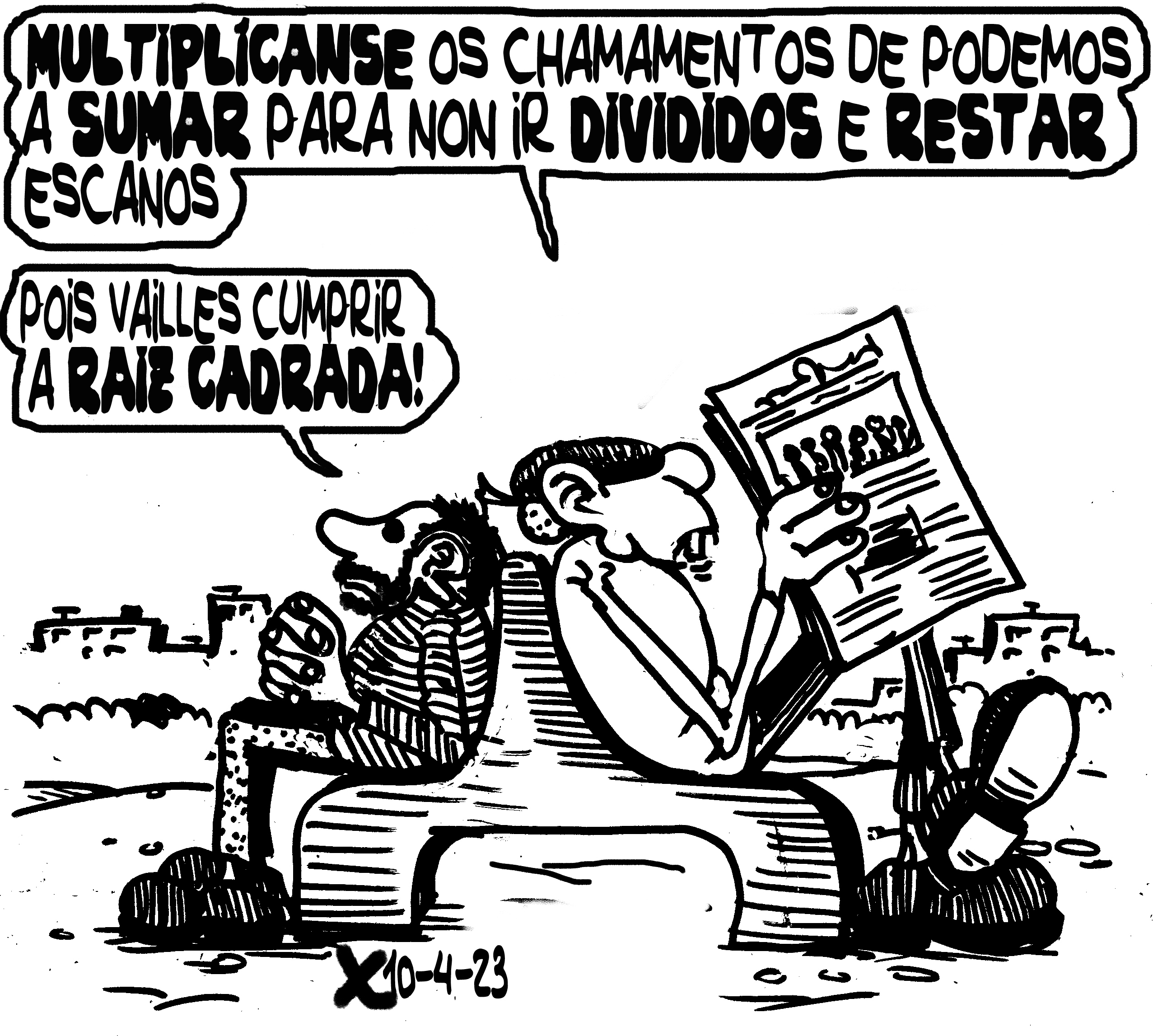 Viñeta de O Carrabouxo do 10 de abril de 2023