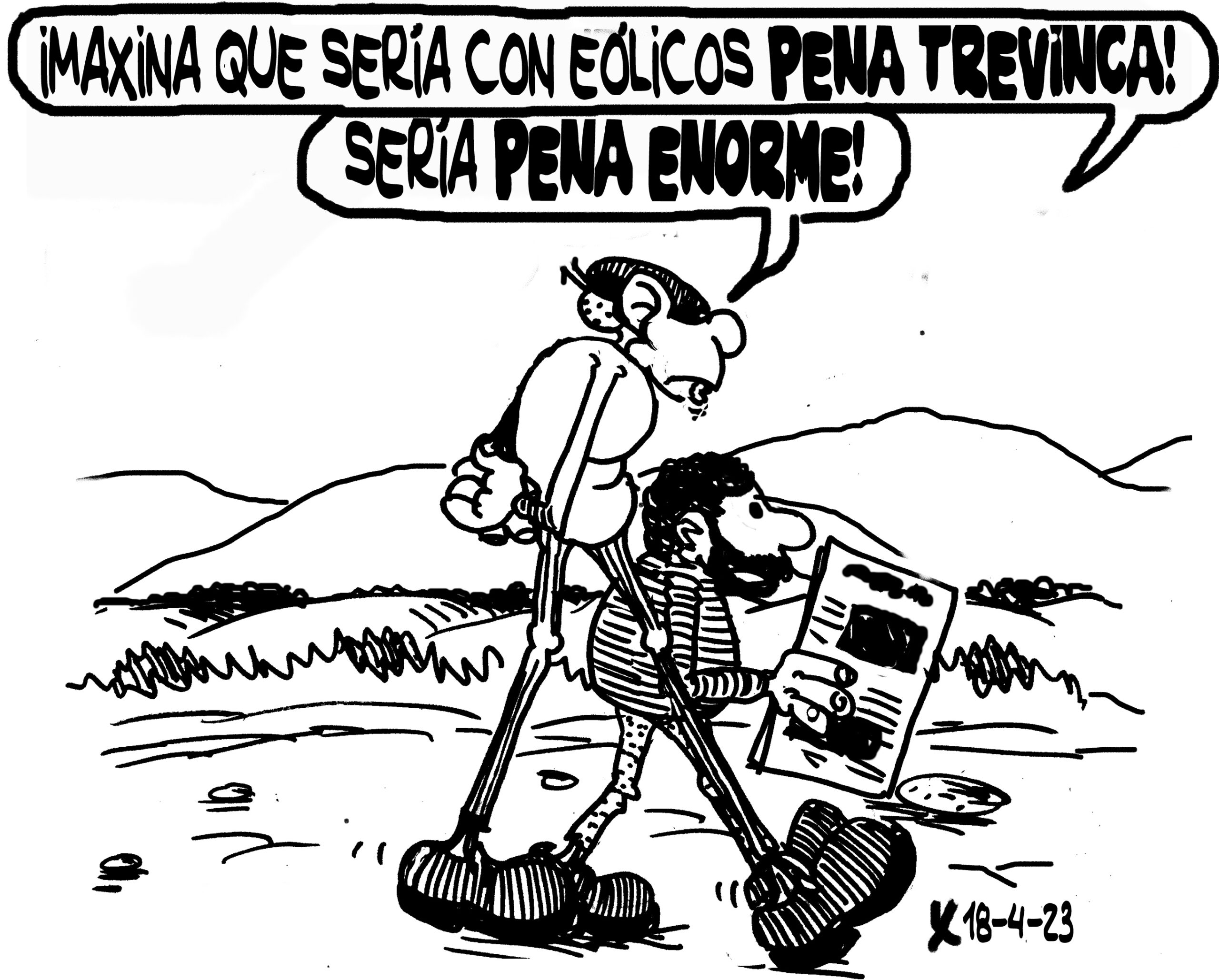 Viñeta de O Carrabouxo do 18 de abril de 2023