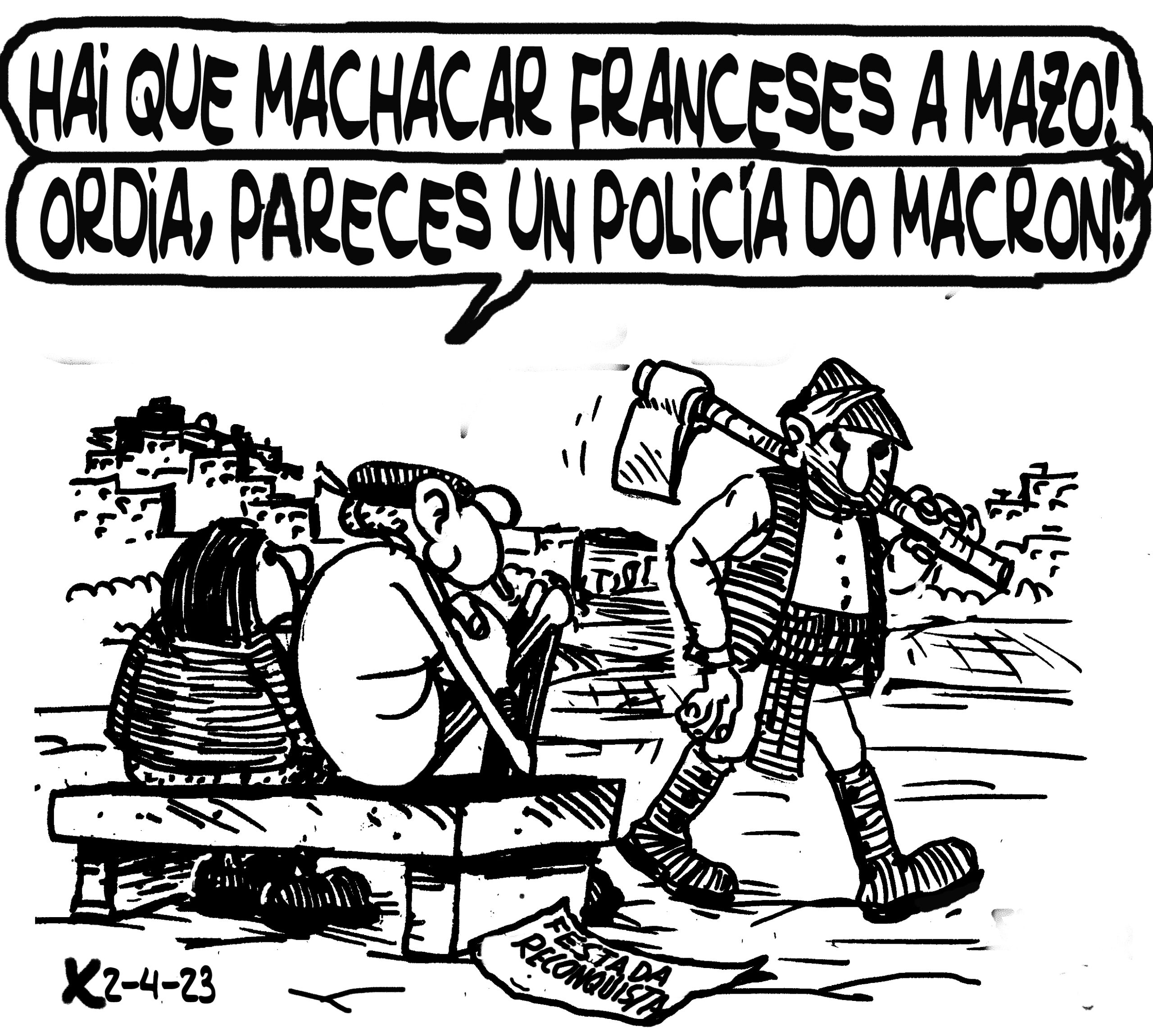 Viñeta de O Carrabouxo do 2 de abril de 2023