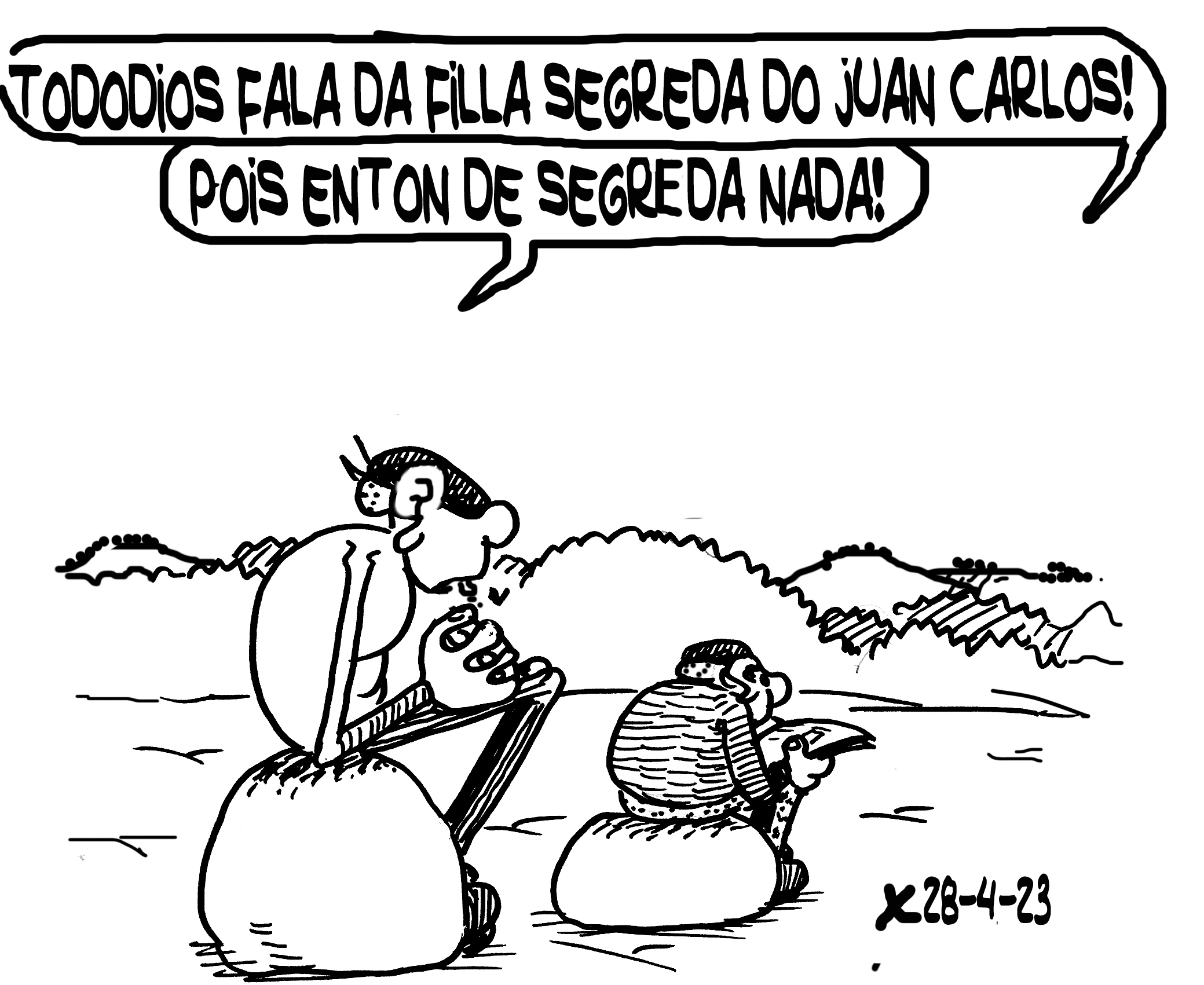 Viñeta de O Carrabouxo do 28 de abril de 2023