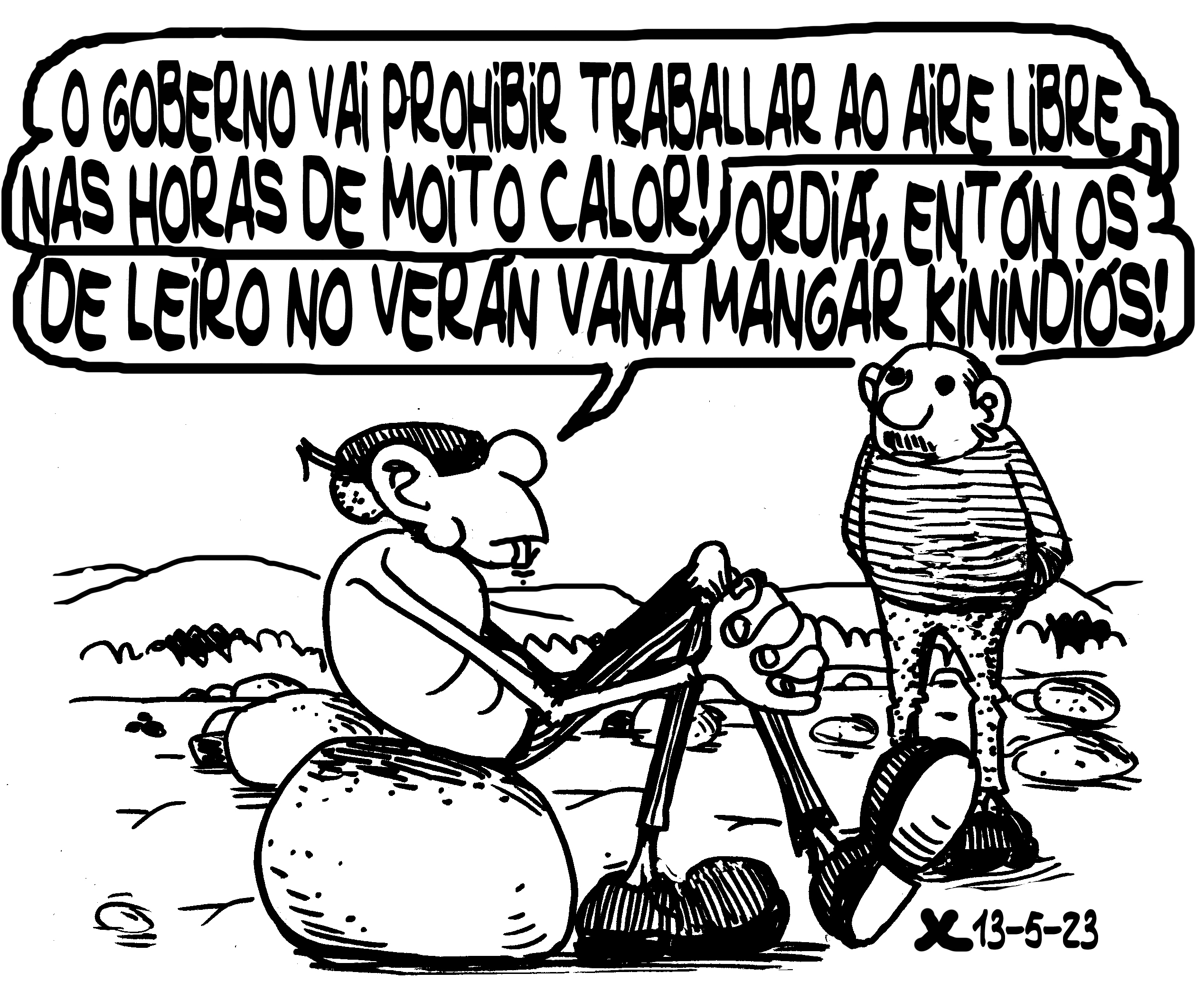 Viñeta de O Carrabouxo do 13 de maio de 2023
