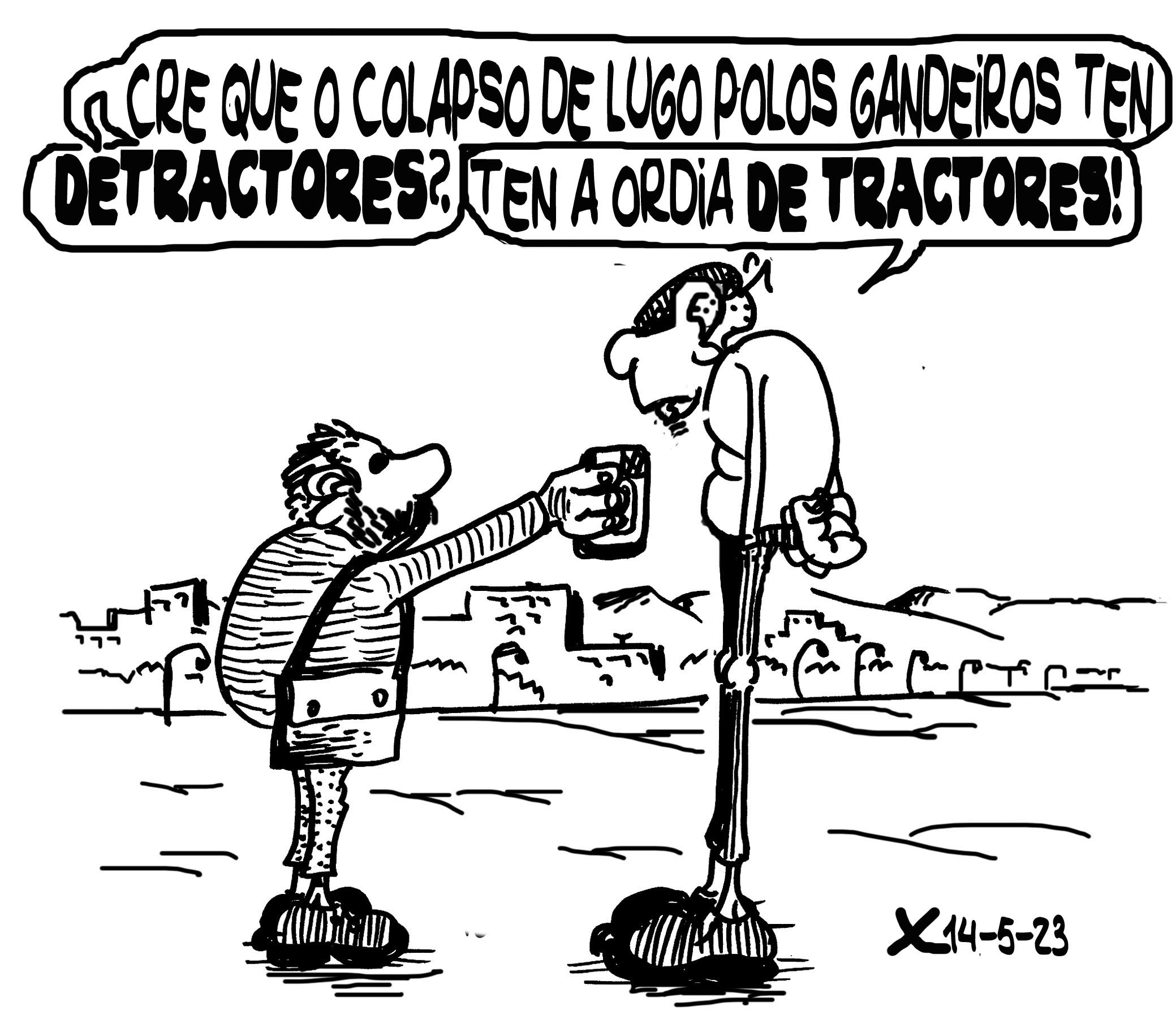 Viñeta de O Carrabouxo do 14 de maio de 2023