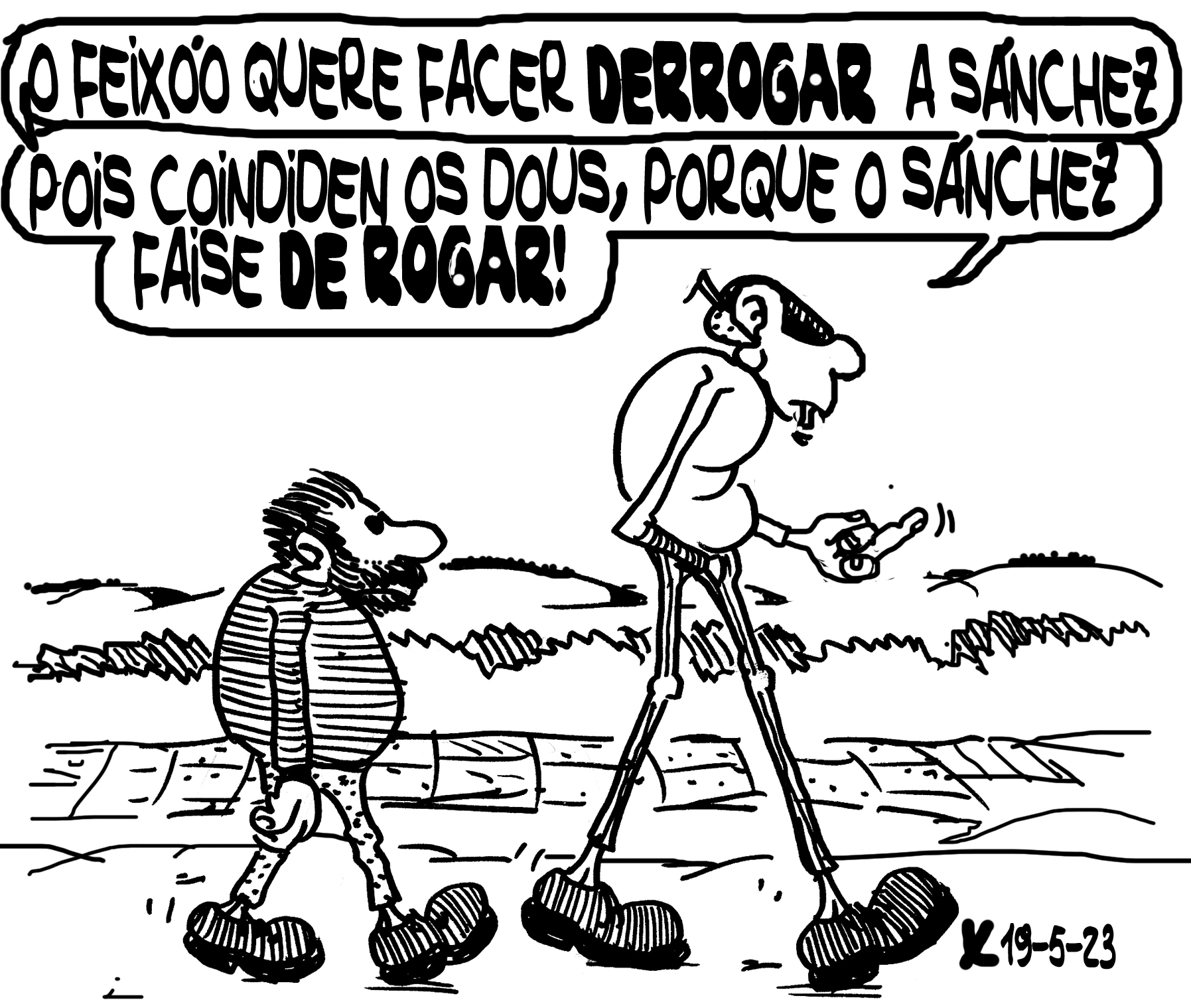 Viñeta de O Carrabouxo do 19 de maio de 2023
