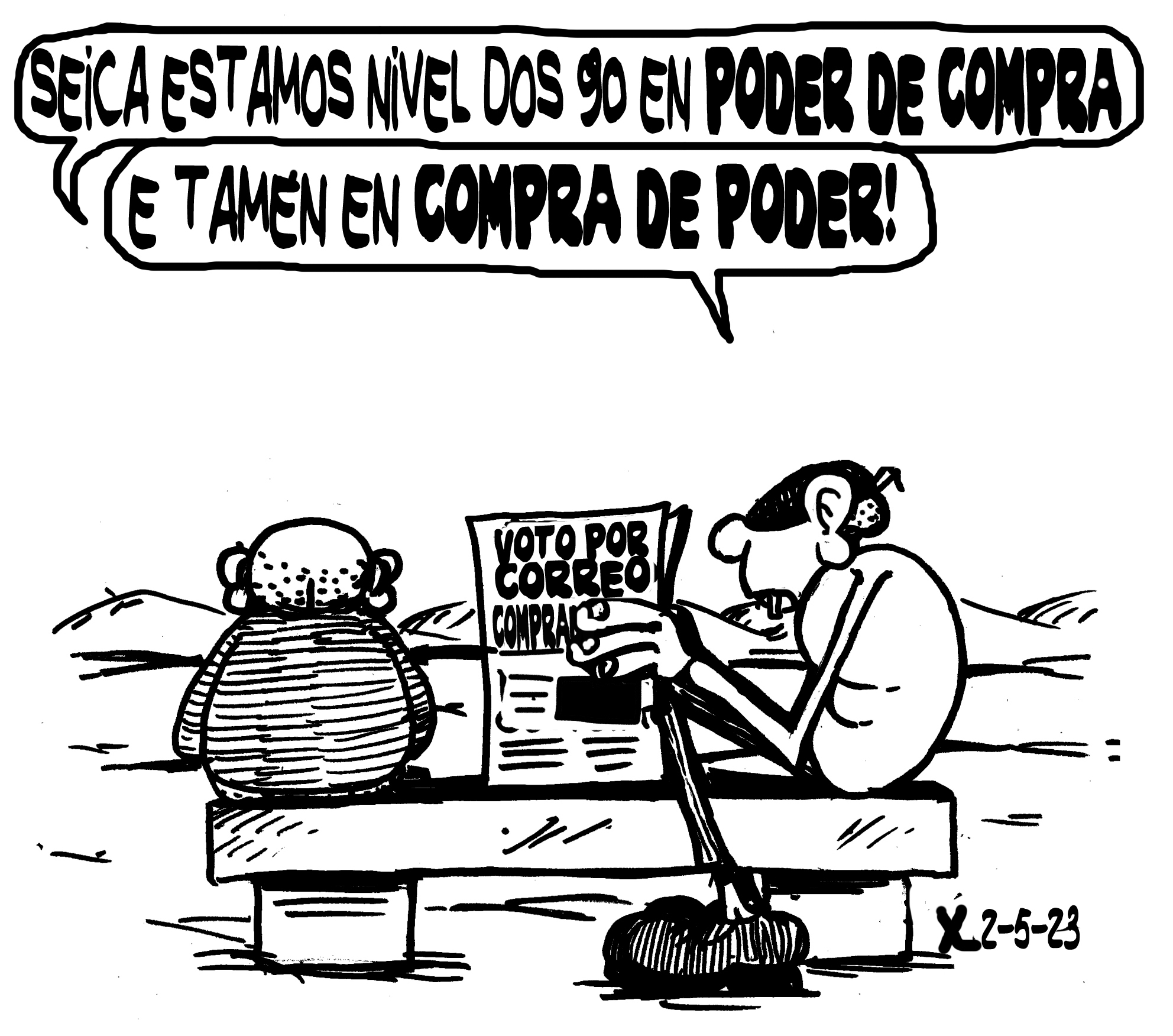Viñeta de O Carrabouxo do 22 de maio de 2023