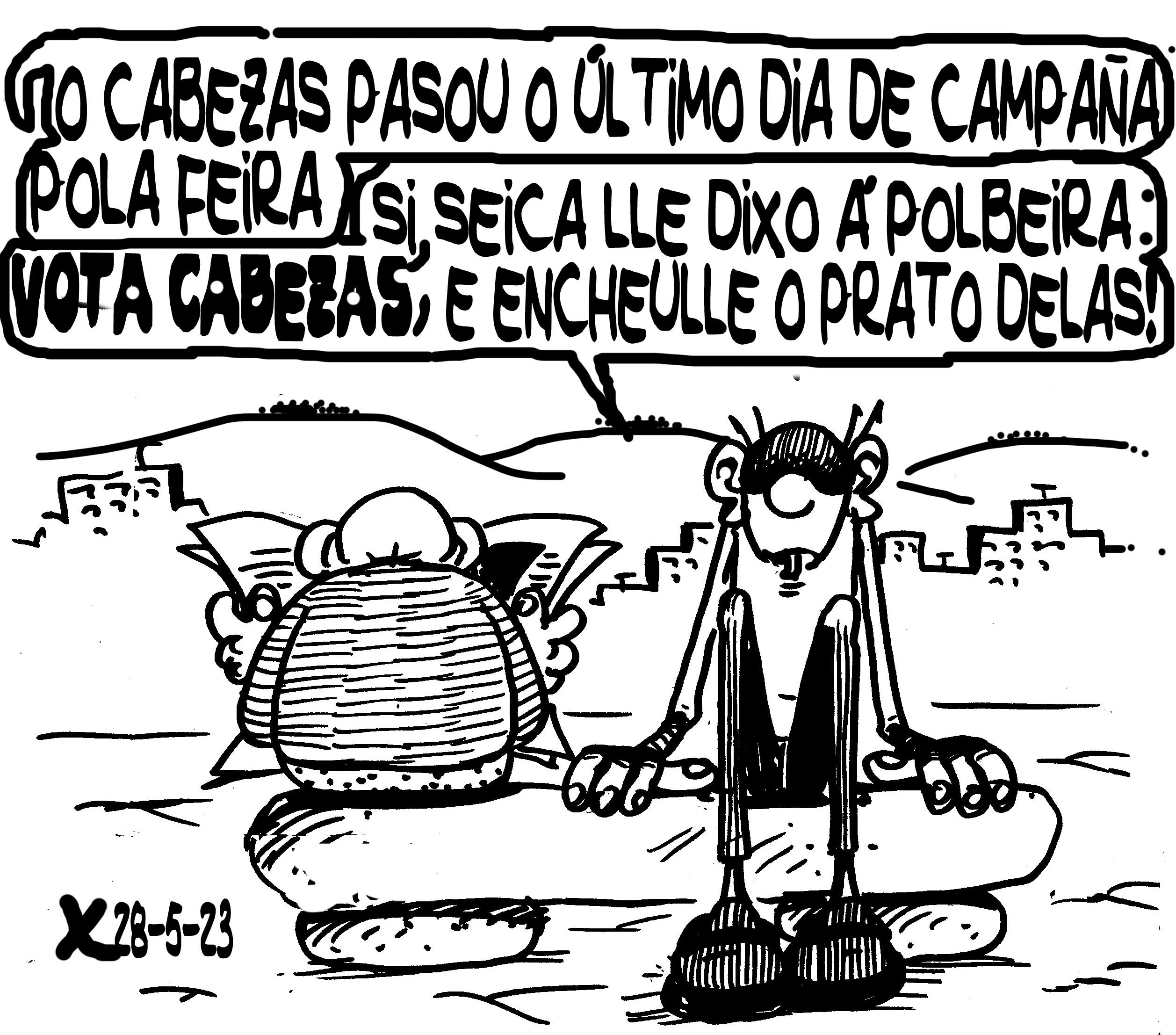 Viñeta de O Carrabouxo do 28 de maio de 2023