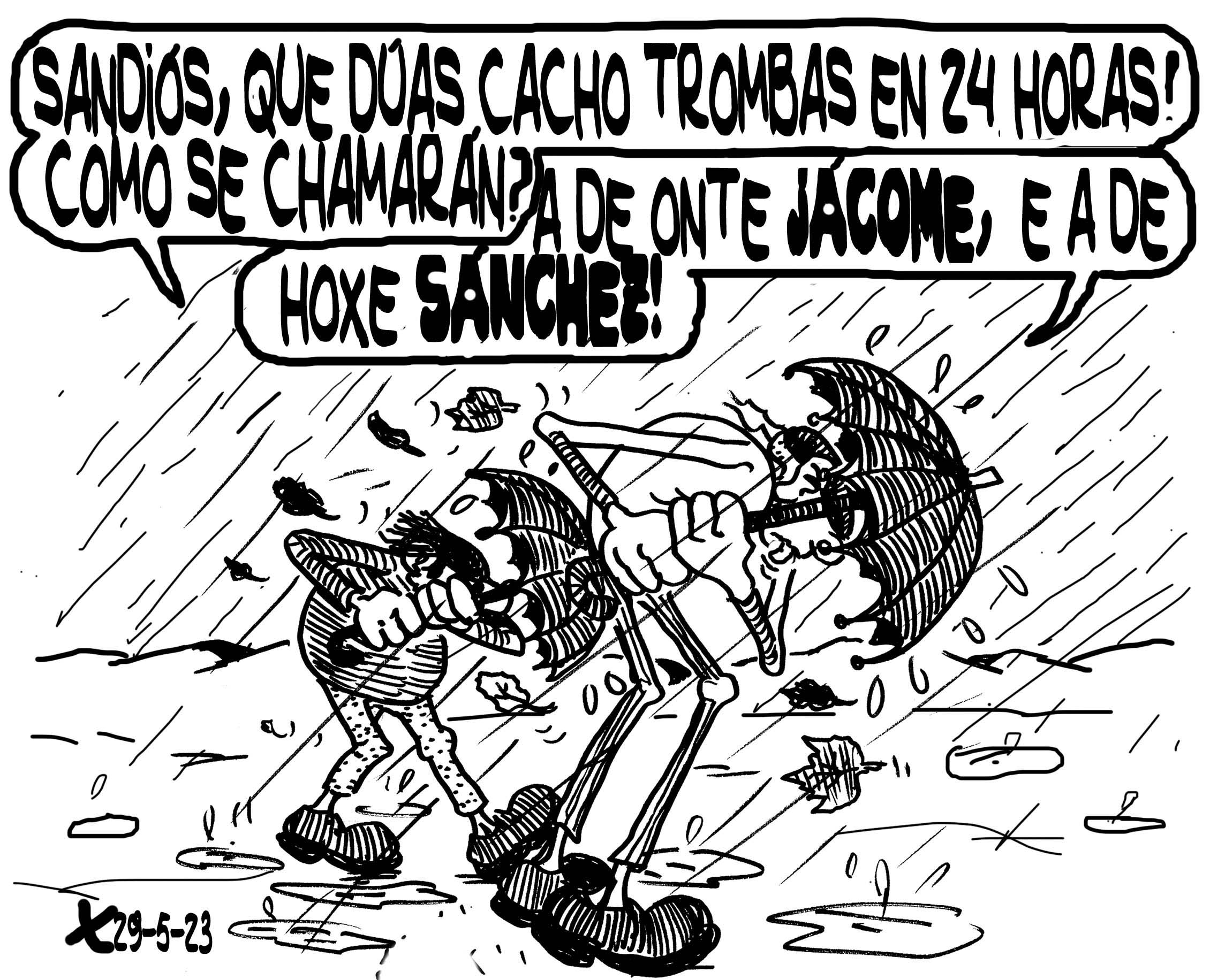 Viñeta de O Carrabouxo do 29 de maio de 2023